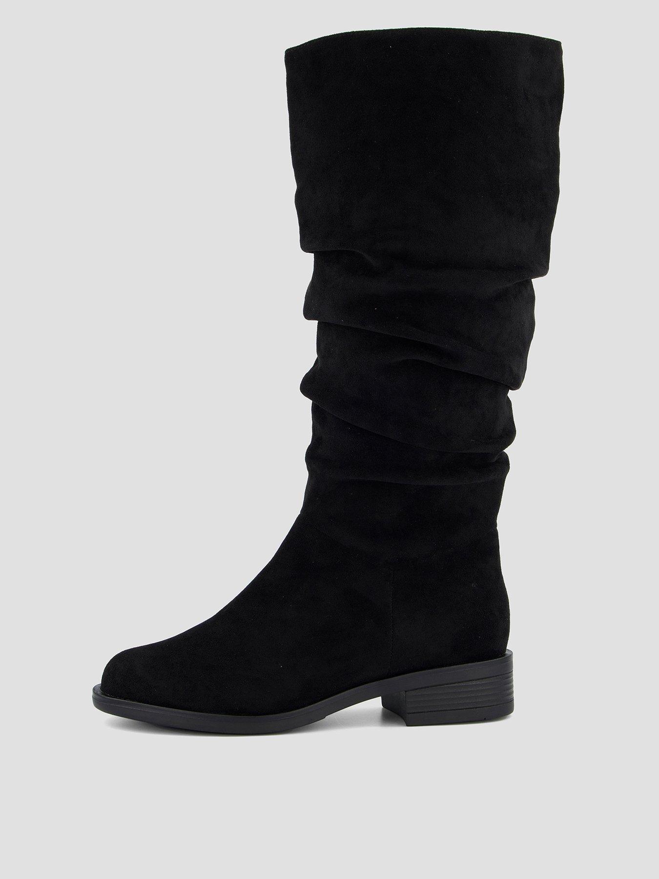 The Very Collection Wide Fit Comfort Slouch Knee Boot With Wider Fitting Calf