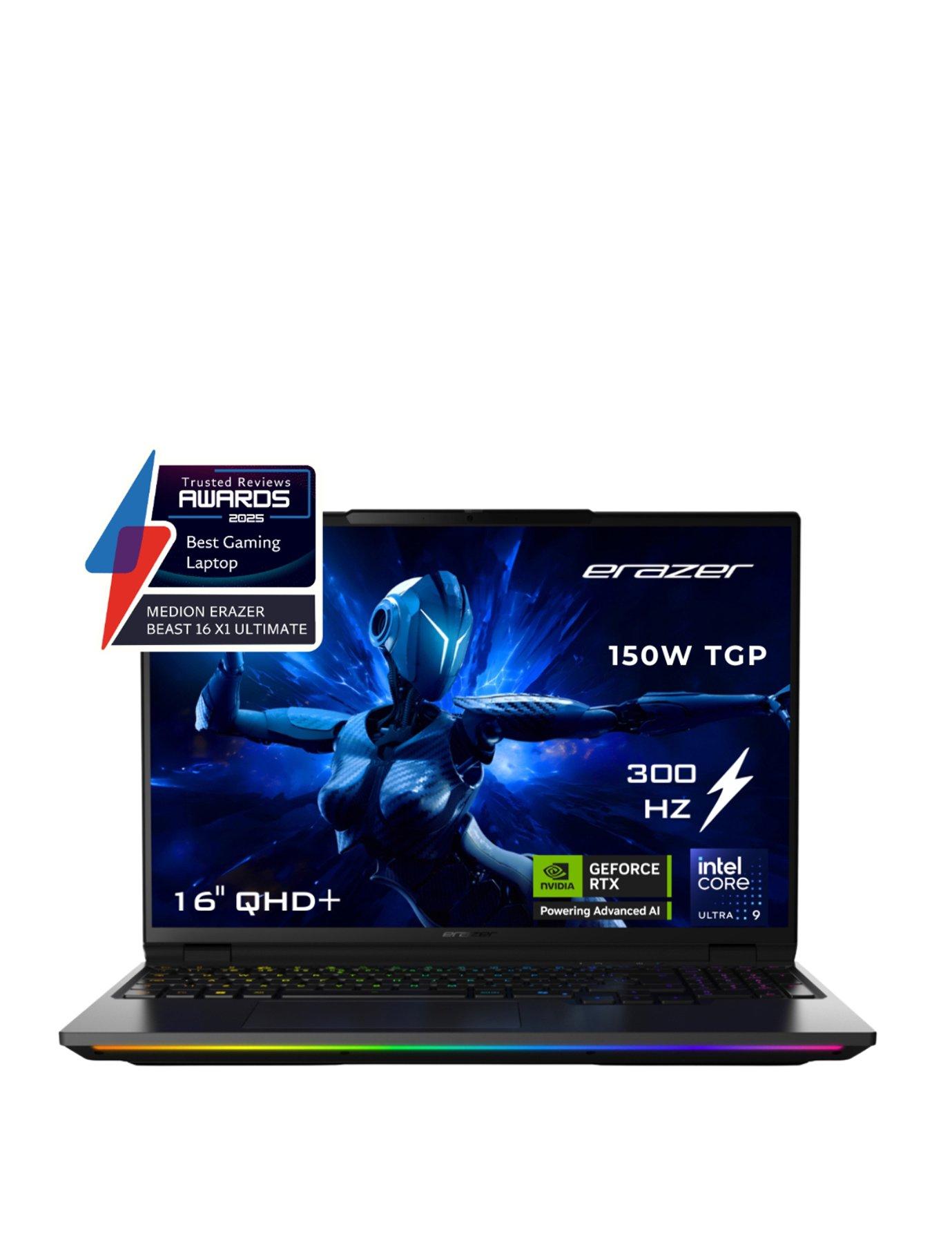 Medion Erazer Beast 16 X1 Ultimate Gaming Laptop - 16in QHD+ Mini LED 300Hz, GeForce RTX 5090, Intel Core Ultra 9, 32GB RAM, 2 TB SSD