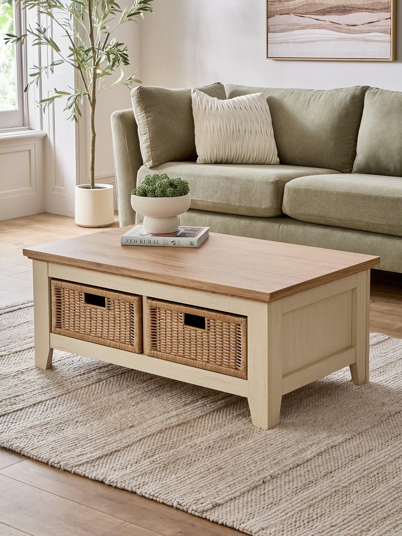 Image 1 of 7 of The Very Collection Carol Coffee Table With 2 Baskets - FSC&reg; Certified