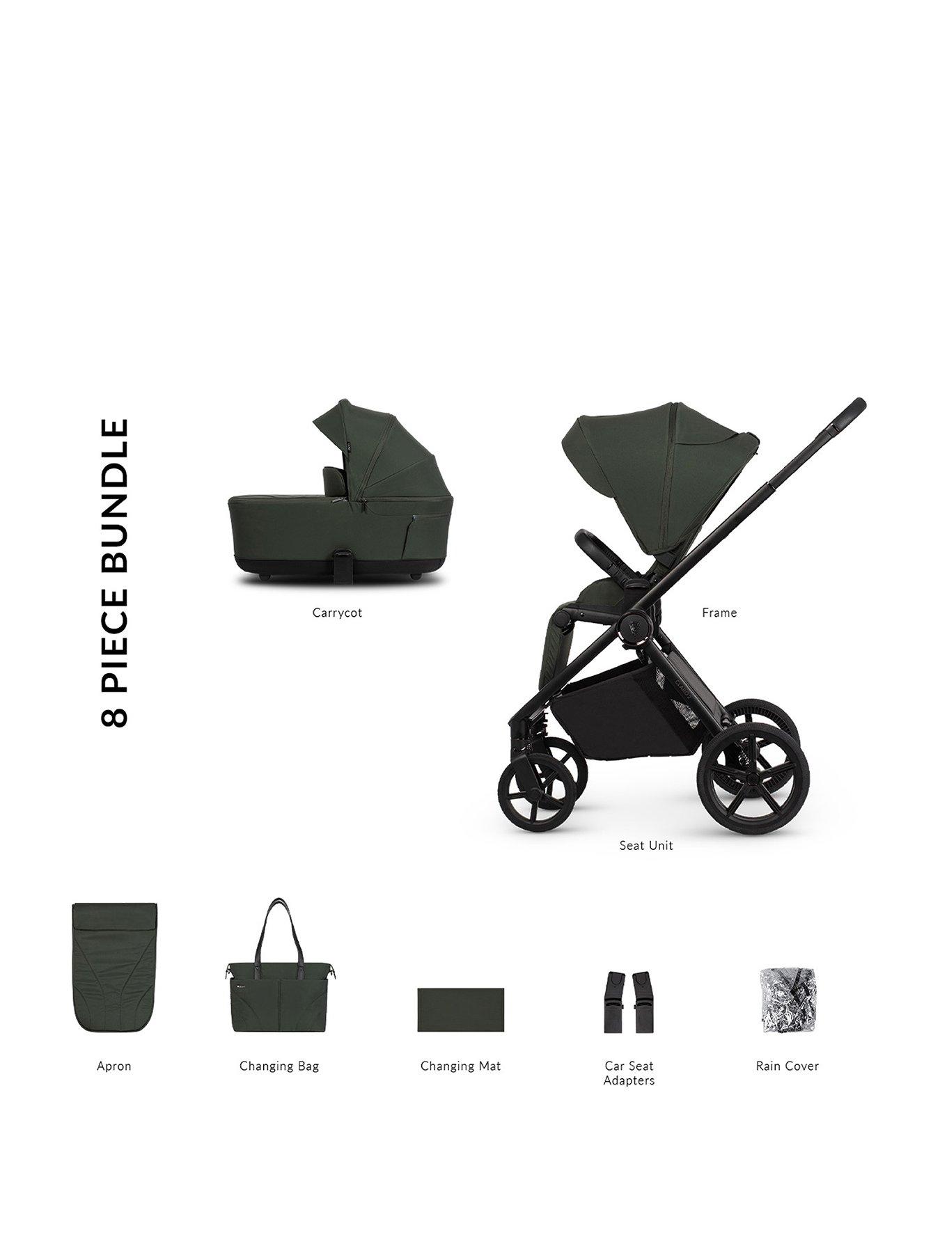 venicci-claro-2-2in1-pushchair-bundle-inc-adapters-forest