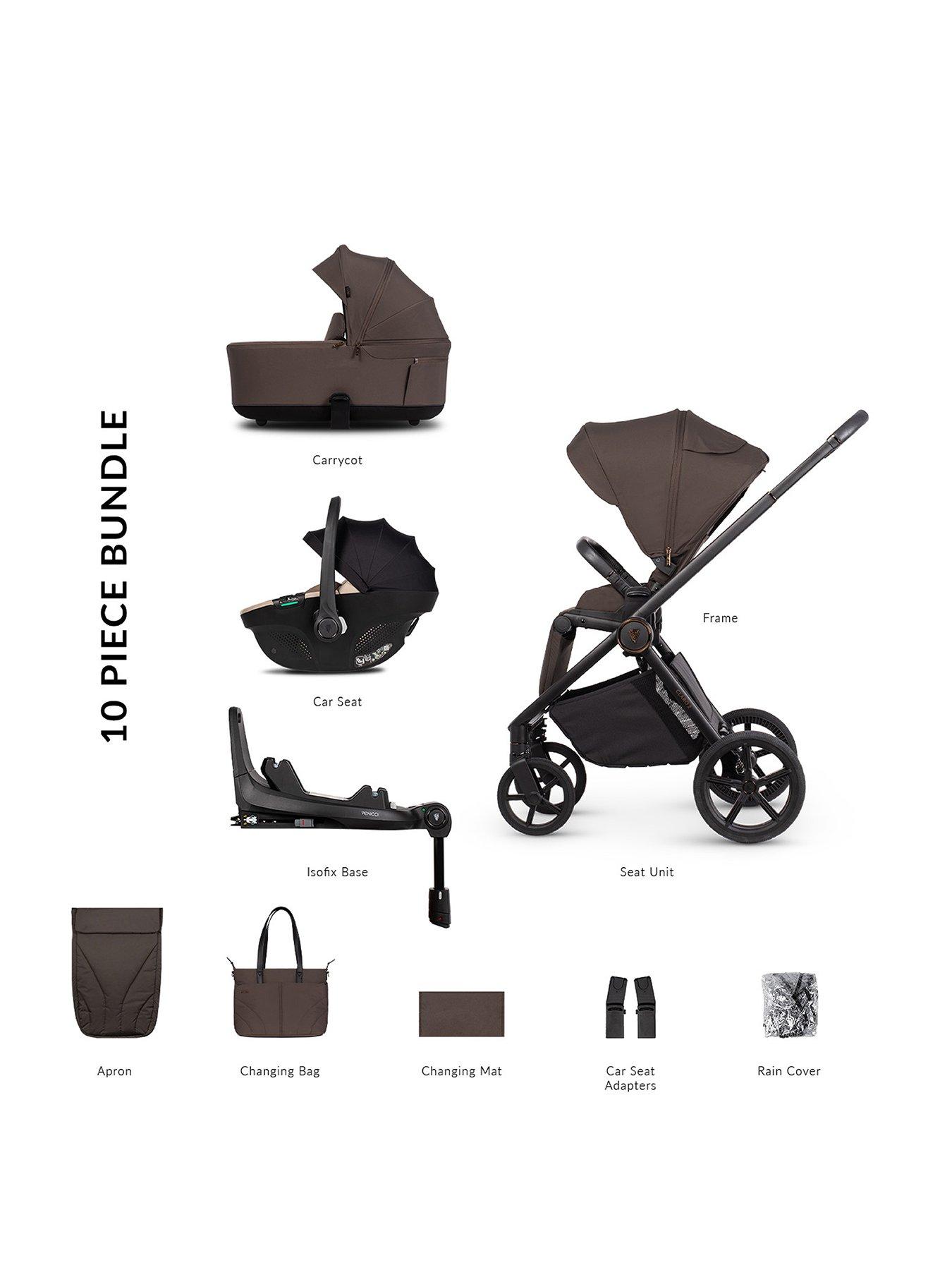 venicci-claro-2-4in1-pushchair-bundle-tiago-beige-car-seat-and-360-base-chocolate