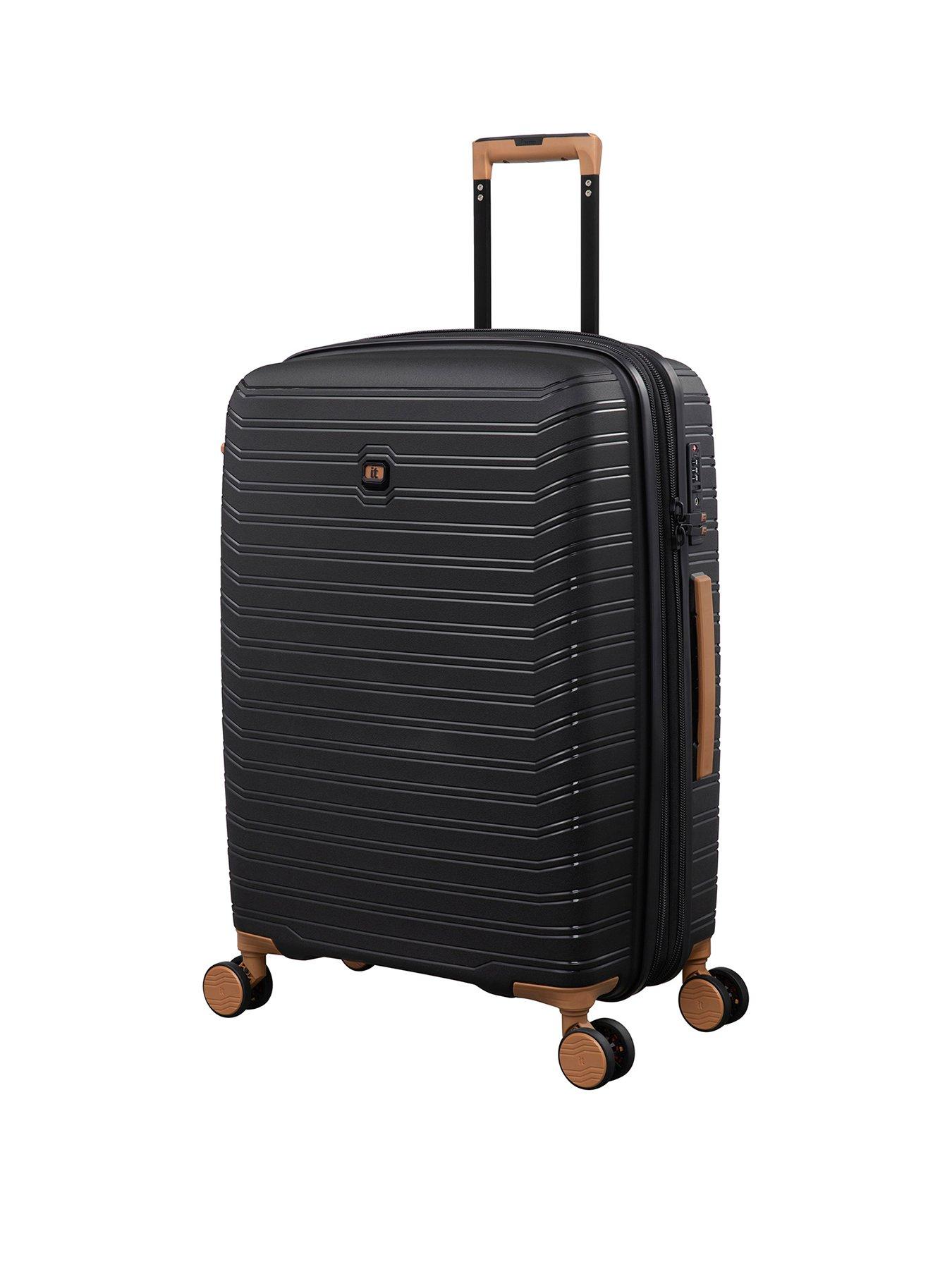 it Luggage Continuous Black Medium Suitcase