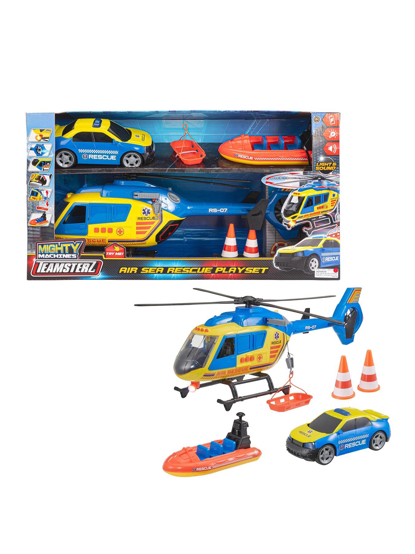 Teamsterz Teamsterz Mighty Machines Extra Large Light  &  Sound Air Sea Rescue Playset