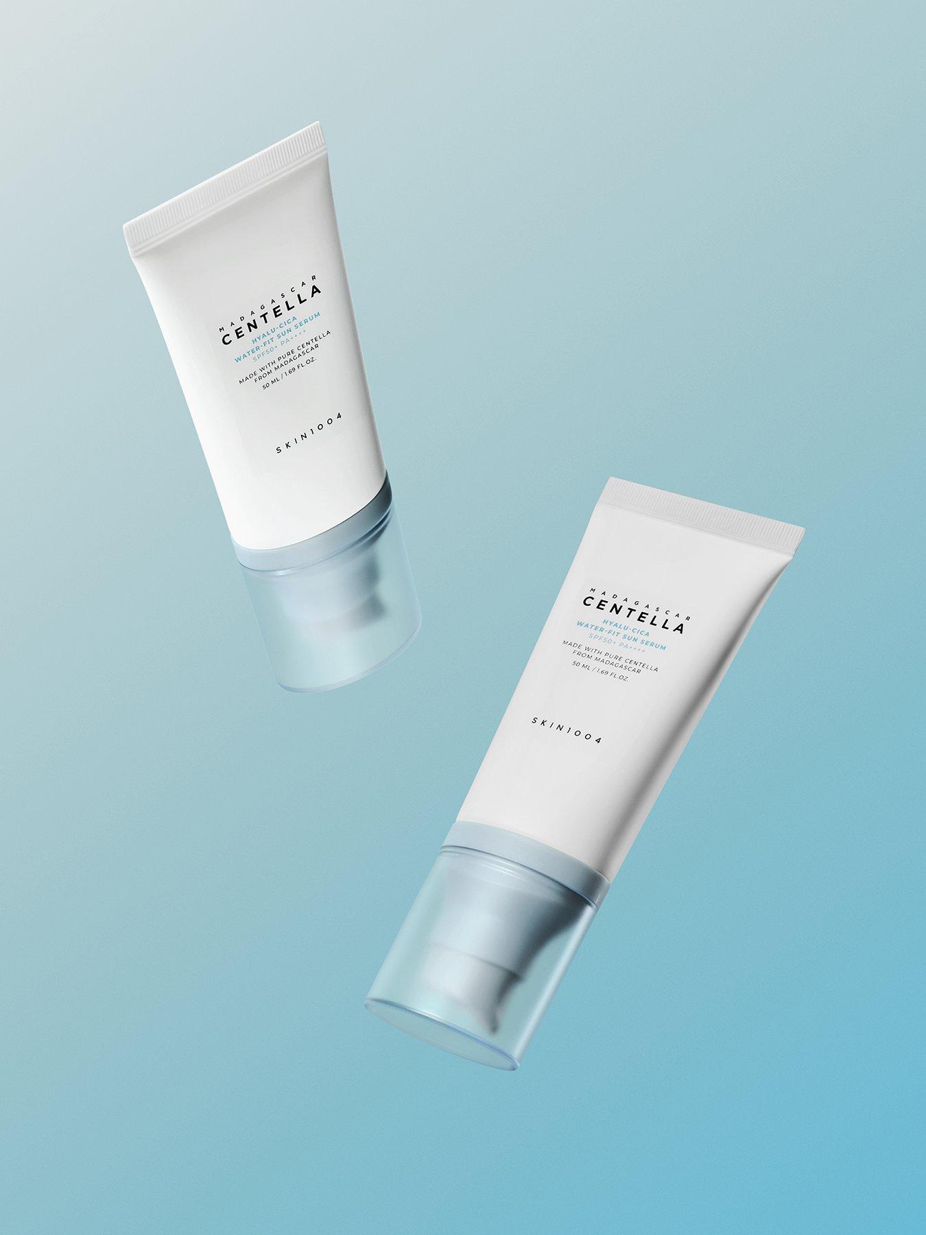 Image 1 of 3 of Skin1004 Madagascar Centella Hyalu-Cica Water-Fit Sun Serum Twin Pack (50ml*2)