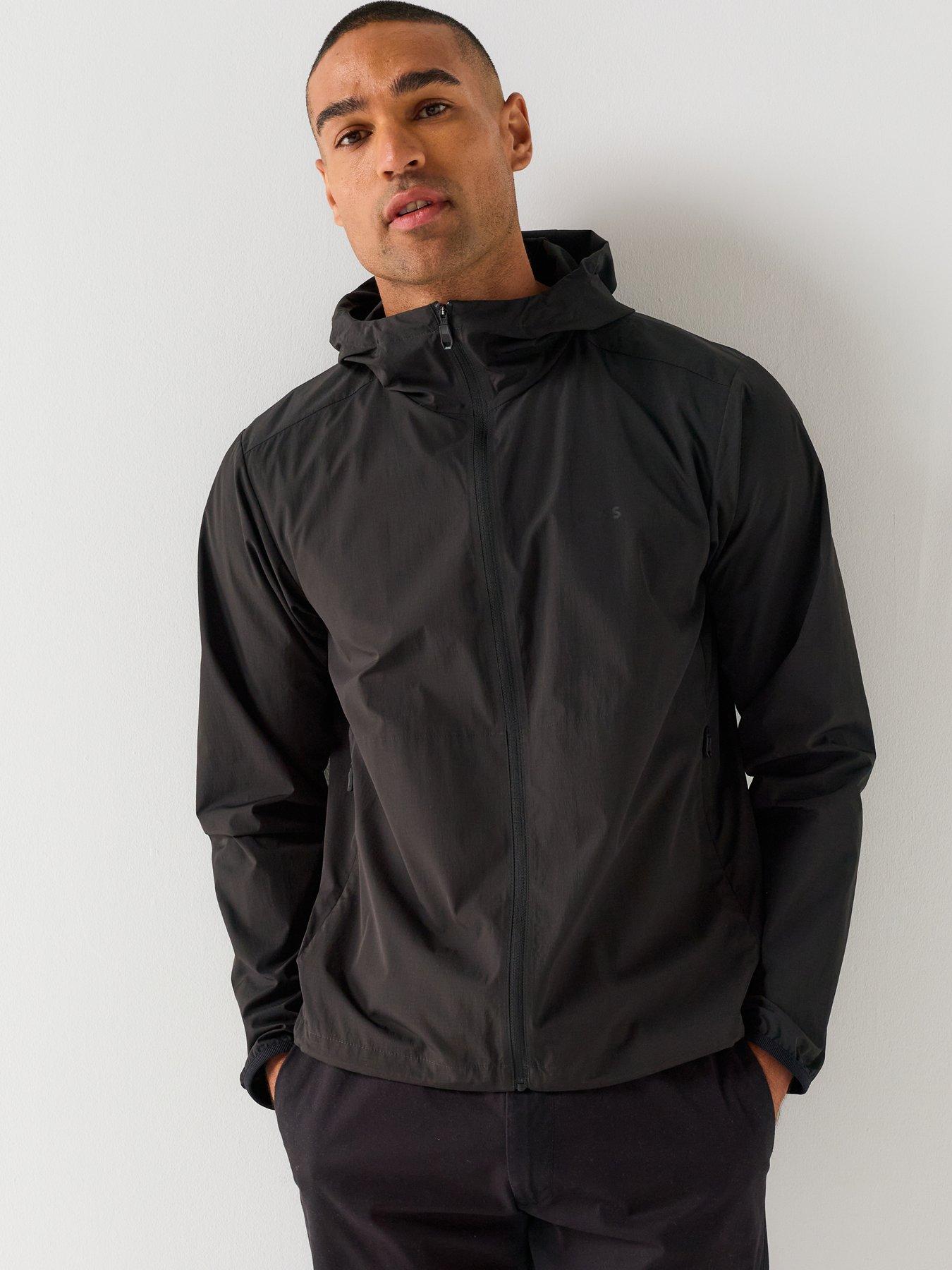 BOSS Men's Airynix Lightweight Shell Jacket - Black