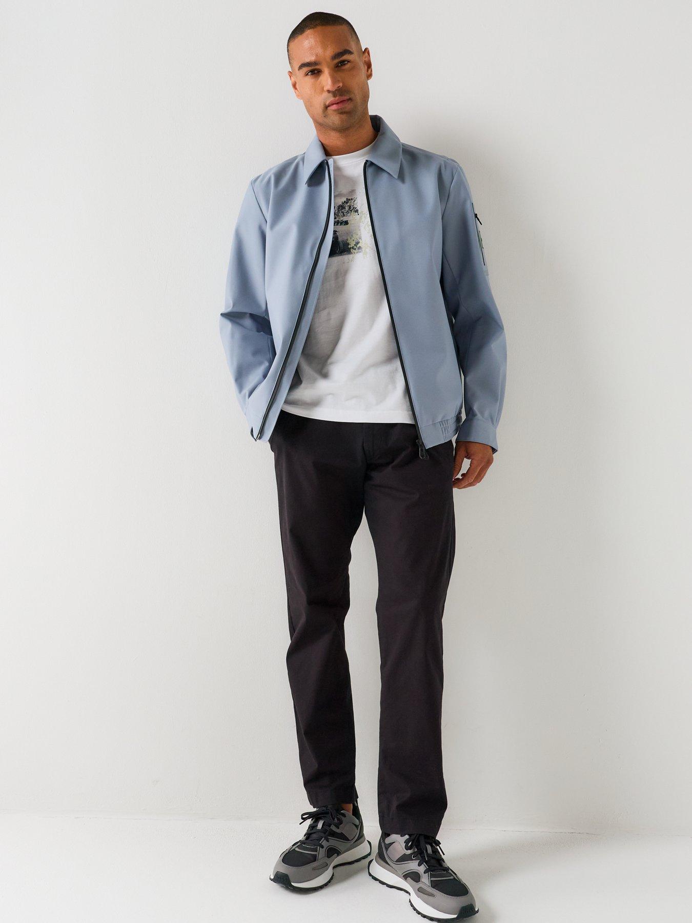 Image 3 of 6 of BOSS Men's Ow Union Coach Lightweight Jacket - Grey