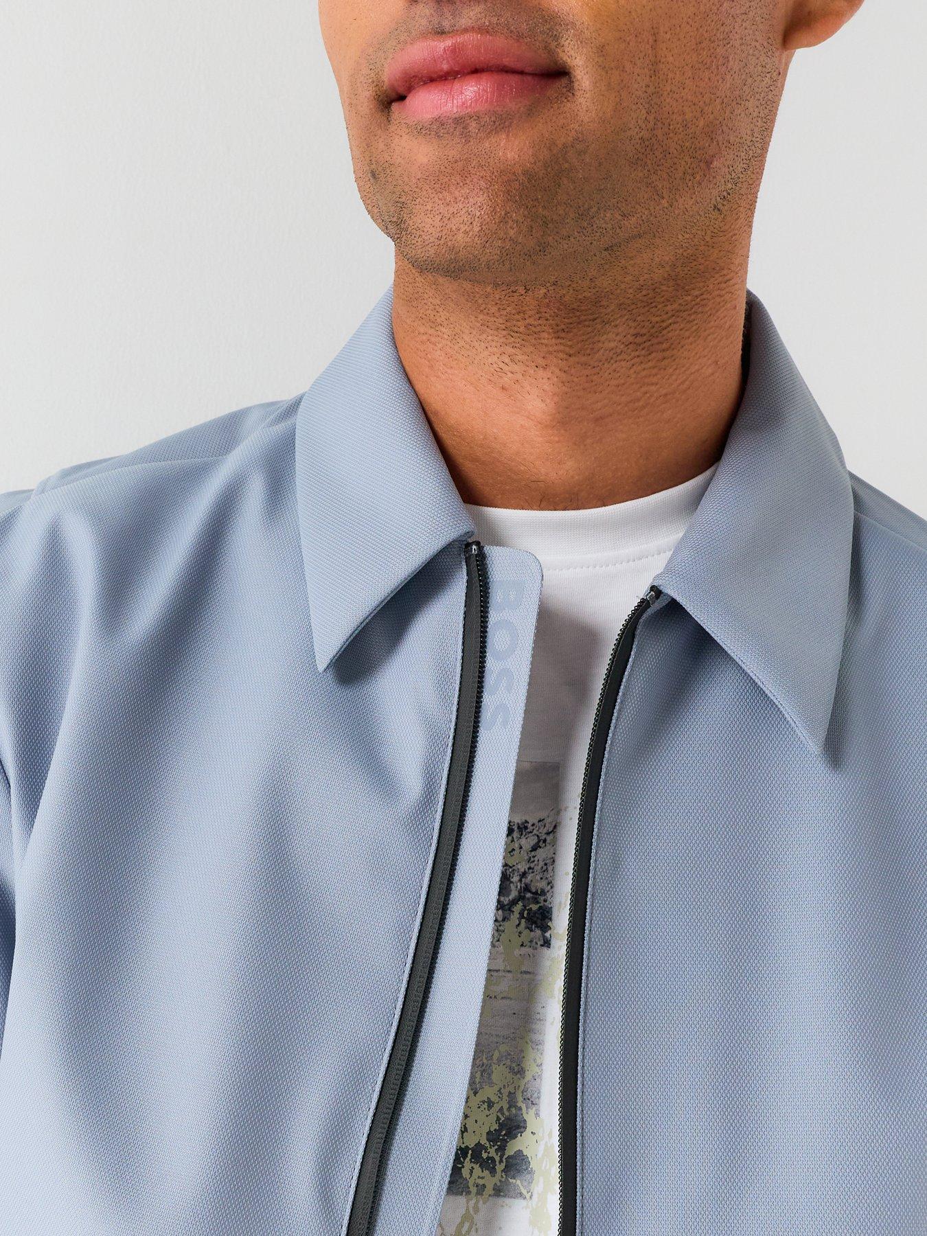 Image 4 of 6 of BOSS Men's Ow Union Coach Lightweight Jacket - Grey