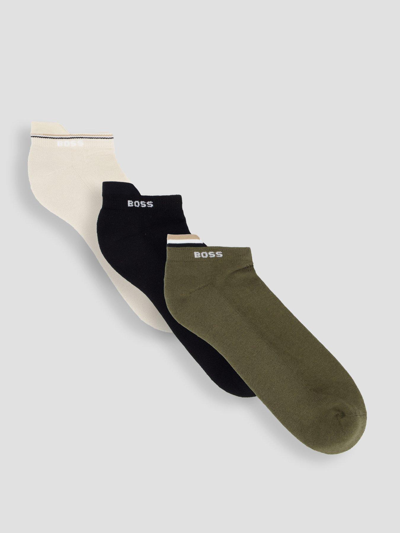 BOSS Bodywear 3 Pack Icon Trainer Socks - Assorted