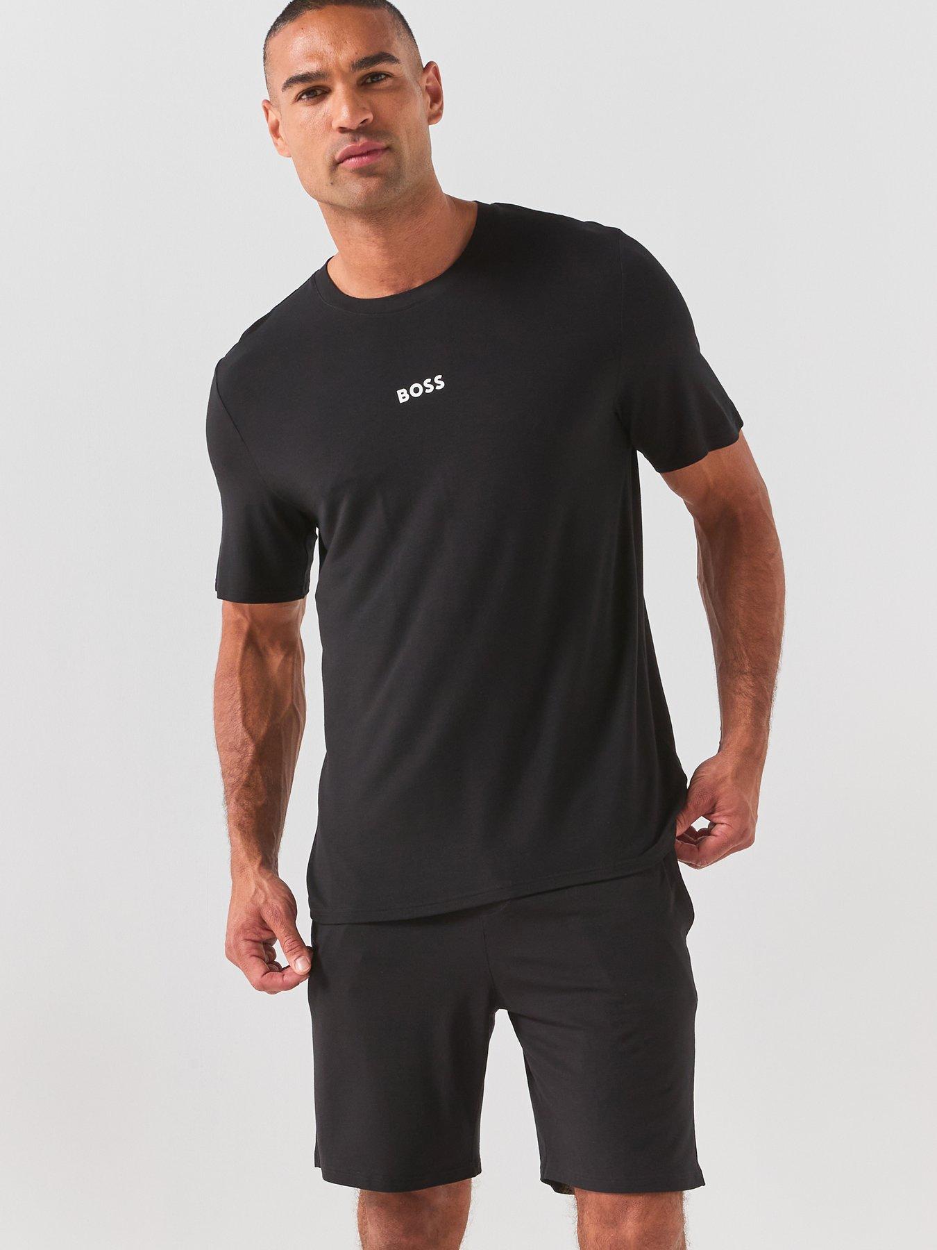 BOSS Bodywear Piquè Short Pyjama Set - Black