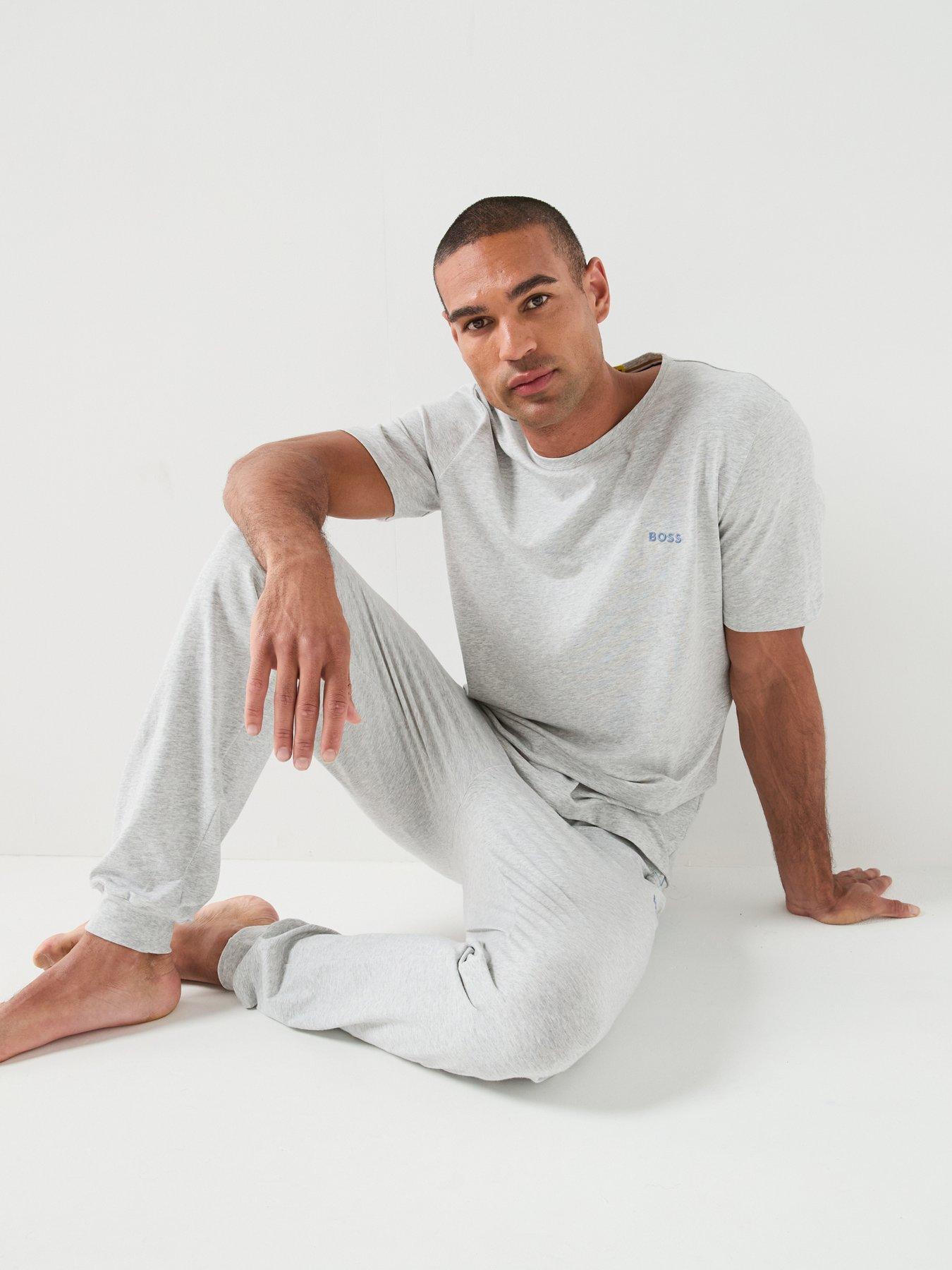 Image 6 of 6 of BOSS Mix &amp; Match Loungewear Pants - Light Grey