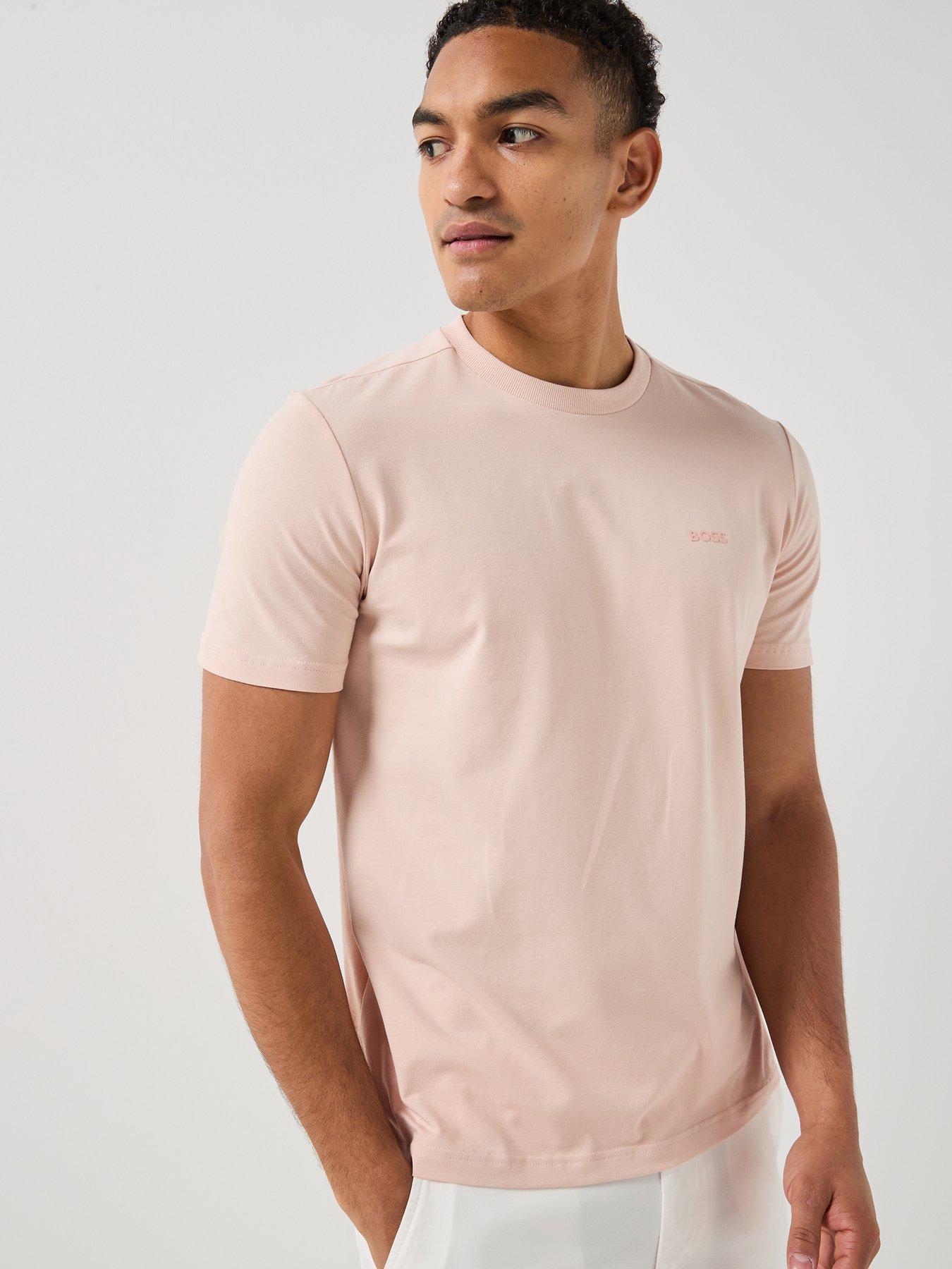 BOSS Regular Crew Neck Tops - Orange