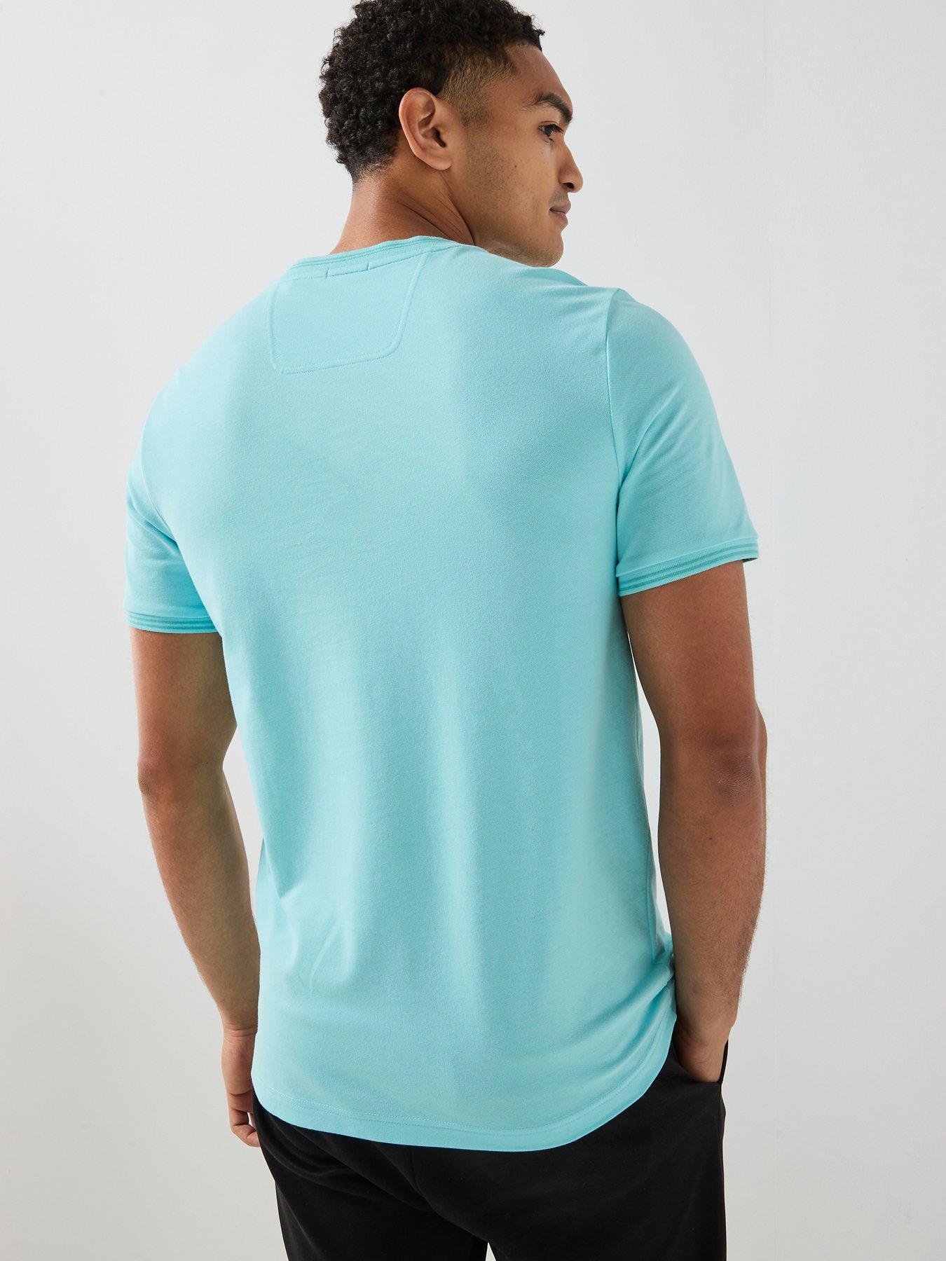 Image 2 of 4 of BOSS Regular Crew Neck Tops - Light Blue