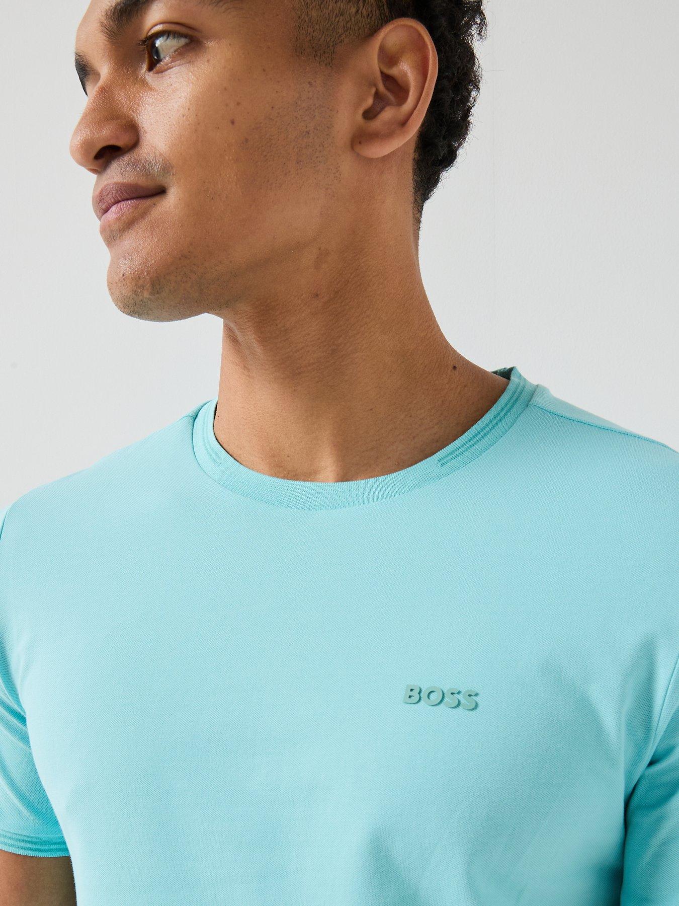 Image 4 of 4 of BOSS Regular Crew Neck Tops - Light Blue