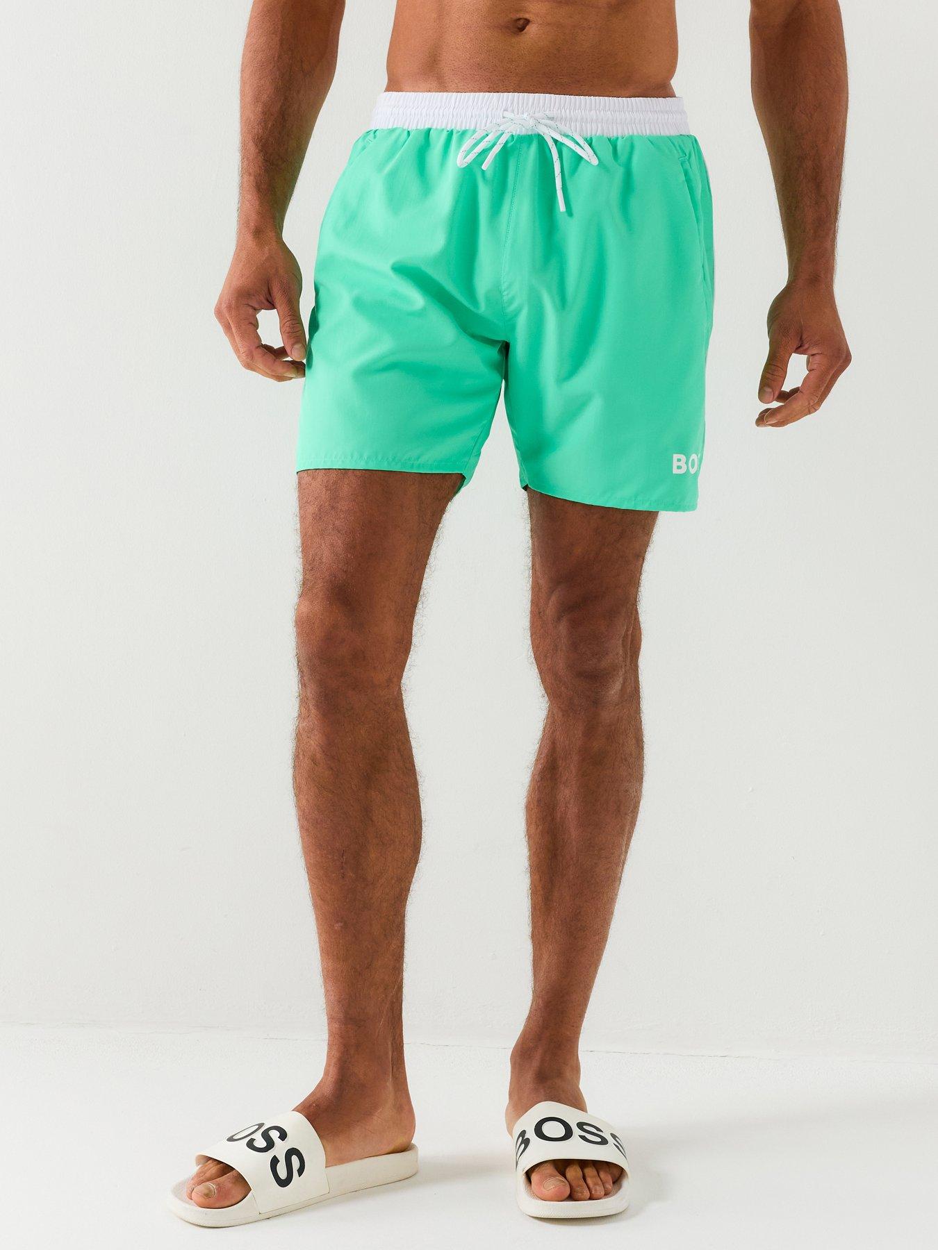 BOSS Men's Starfish Swim Shorts - Bright Green