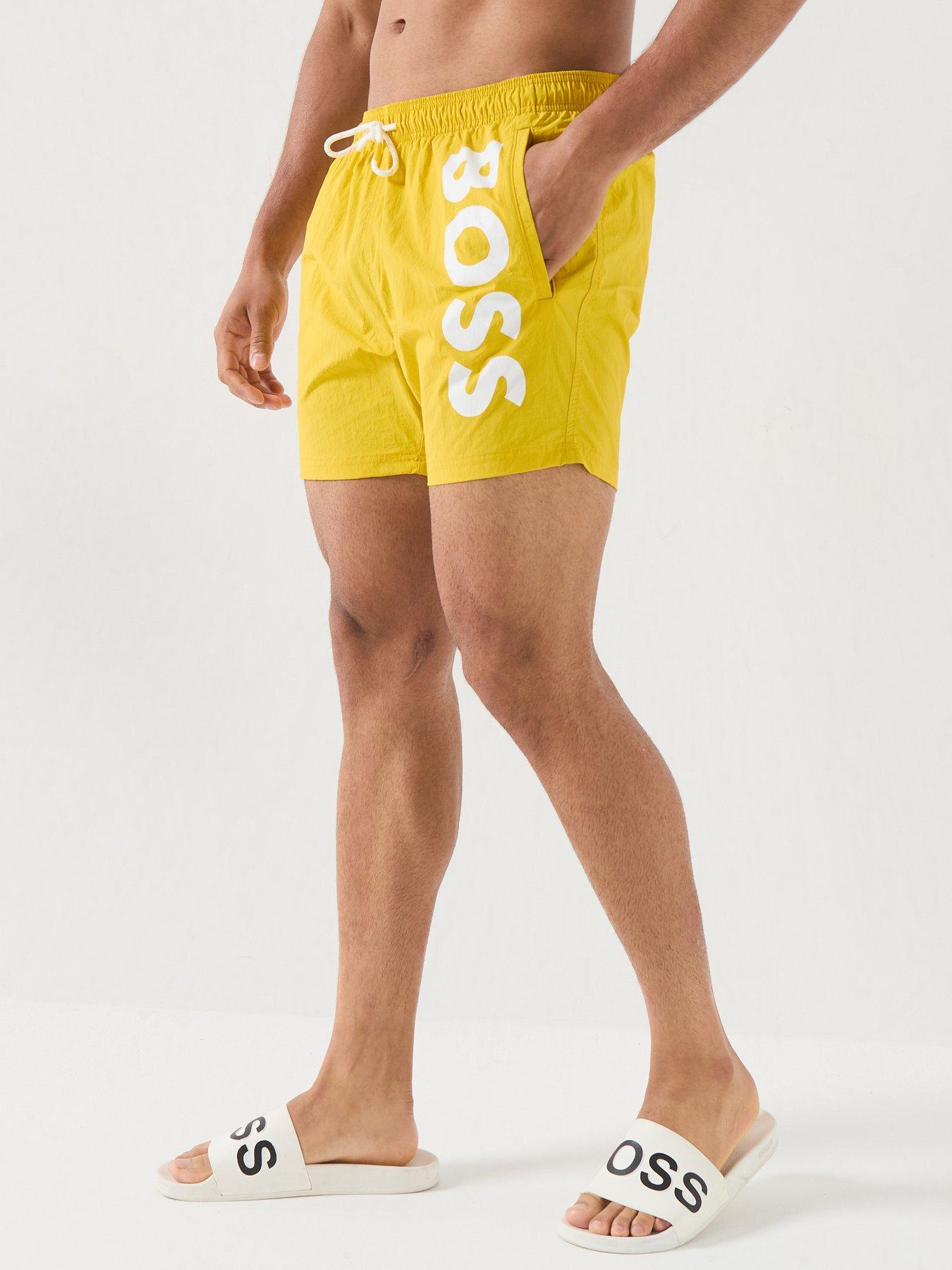 BOSS Octopus Swim Shorts - Yellow