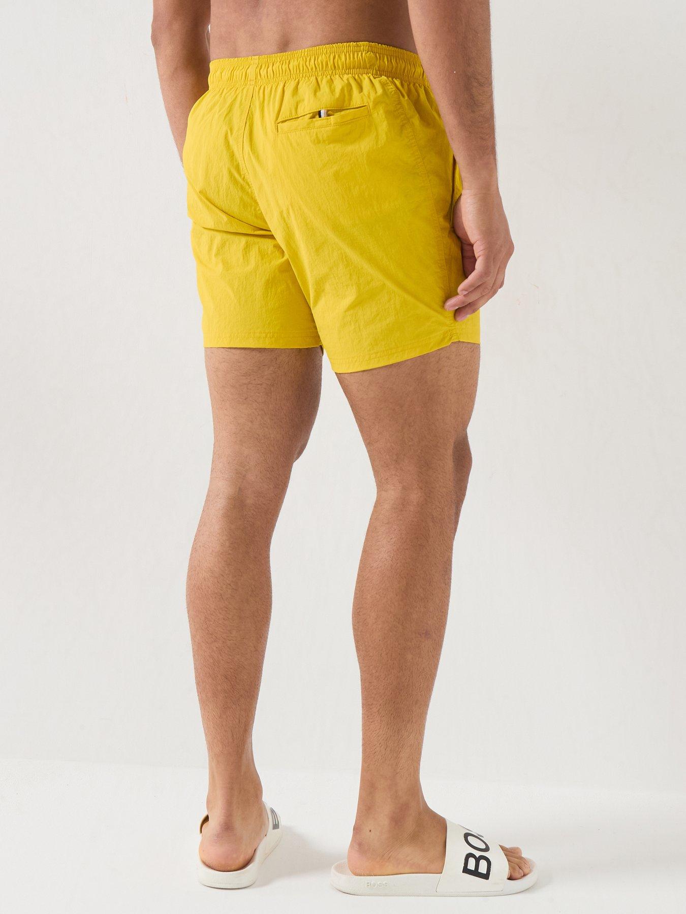 Image 2 of 4 of BOSS Octopus Swim Shorts - Yellow