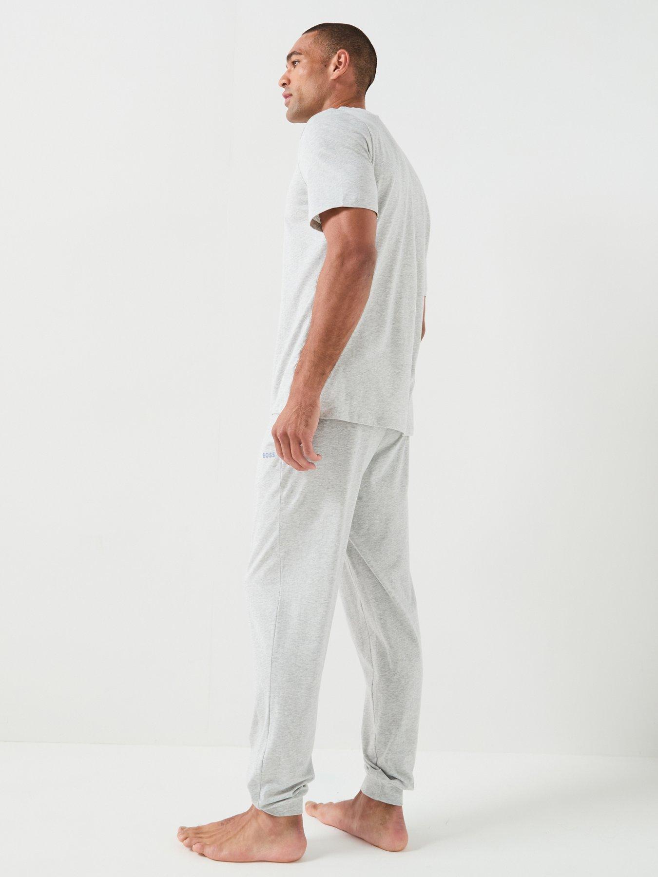 Image 2 of 6 of BOSS Mix &amp; Match Regular Fit Loungewear T-Shirt - Light Grey
