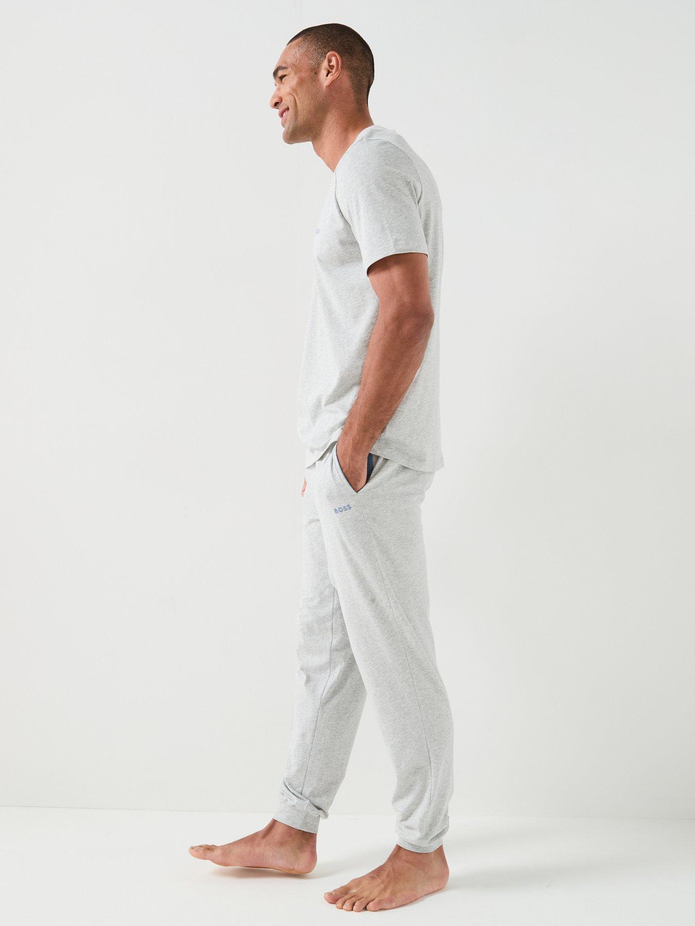 Image 5 of 6 of BOSS Mix &amp; Match Regular Fit Loungewear T-Shirt - Light Grey