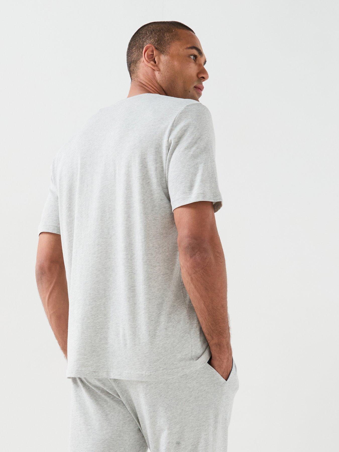 Image 6 of 6 of BOSS Mix &amp; Match Regular Fit Loungewear T-Shirt - Light Grey