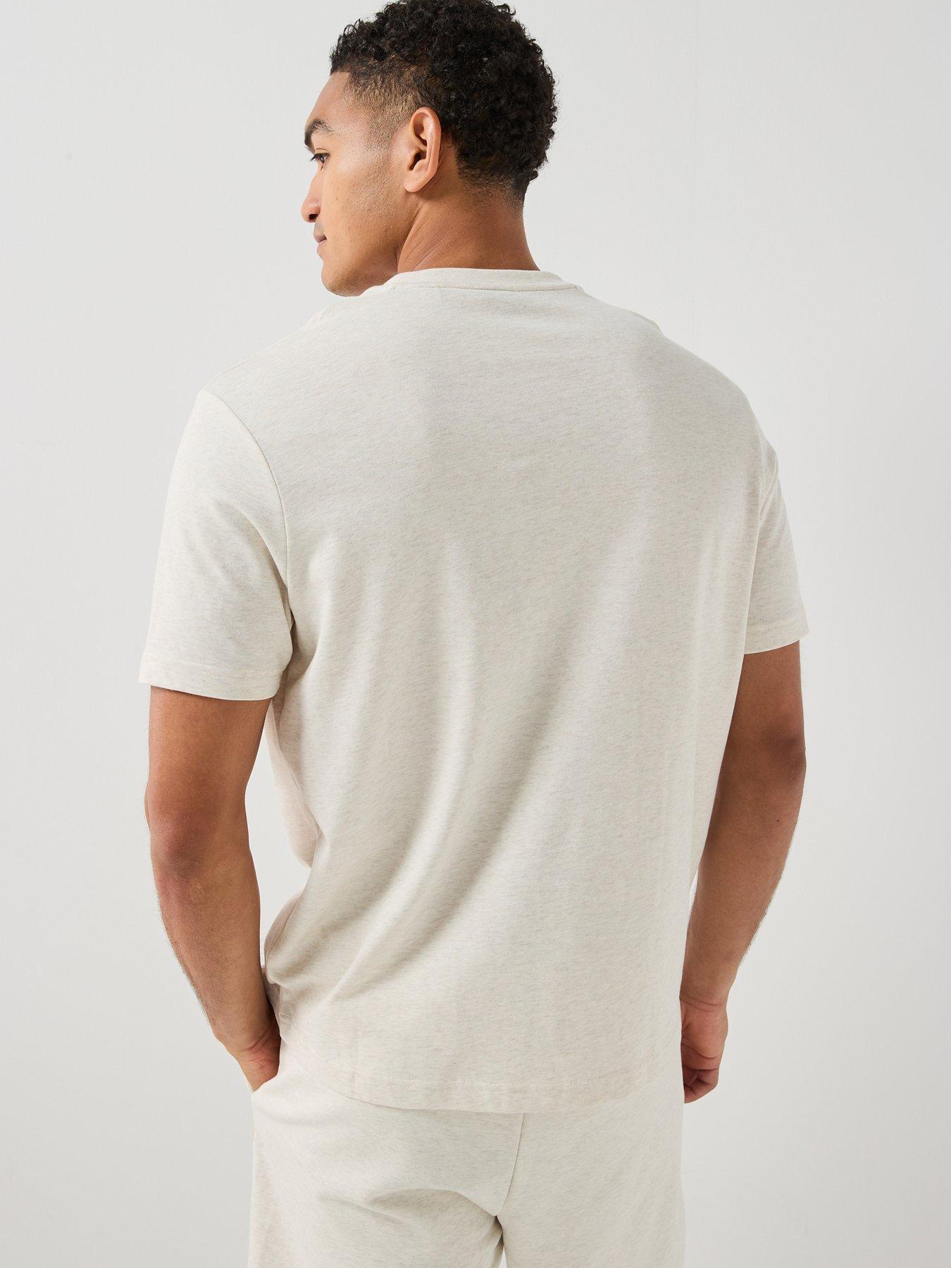 Image 2 of 6 of BOSS Regular Rubber Logo Tops - Off White