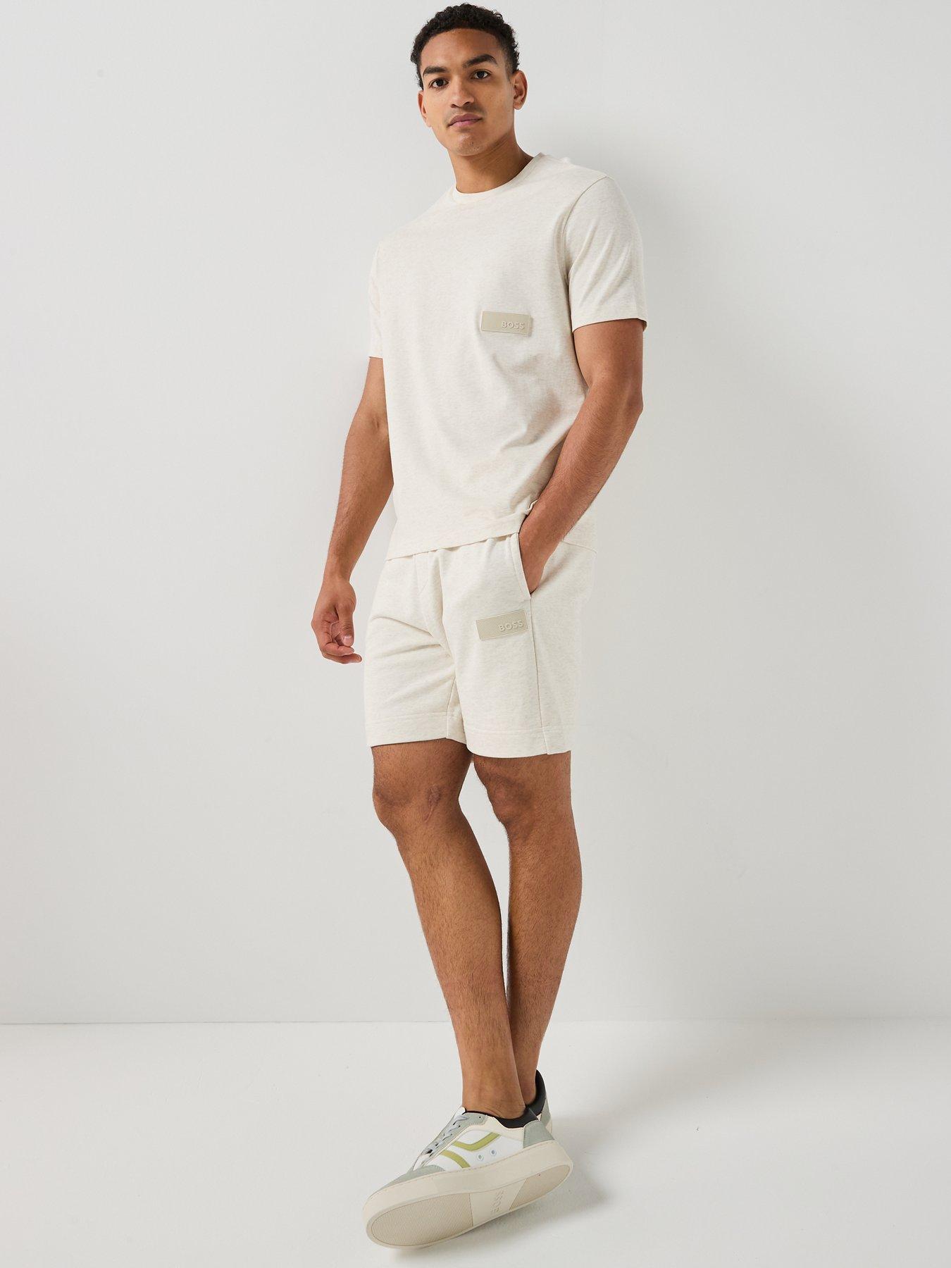 Image 5 of 6 of BOSS Regular Rubber Logo Tops - Off White