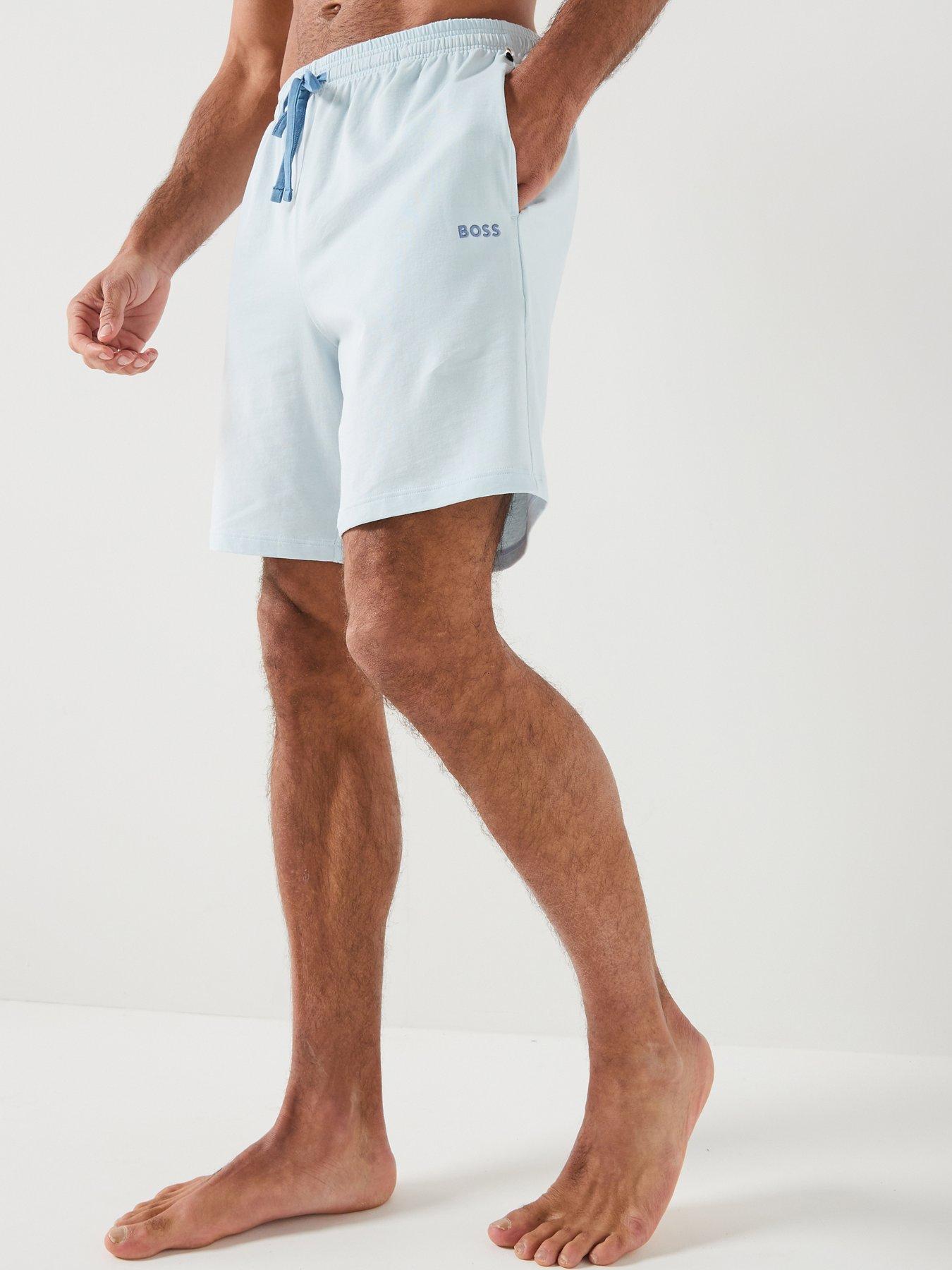 BOSS Mix  &  Match Lightweight Loungewear Shorts - Light Blue