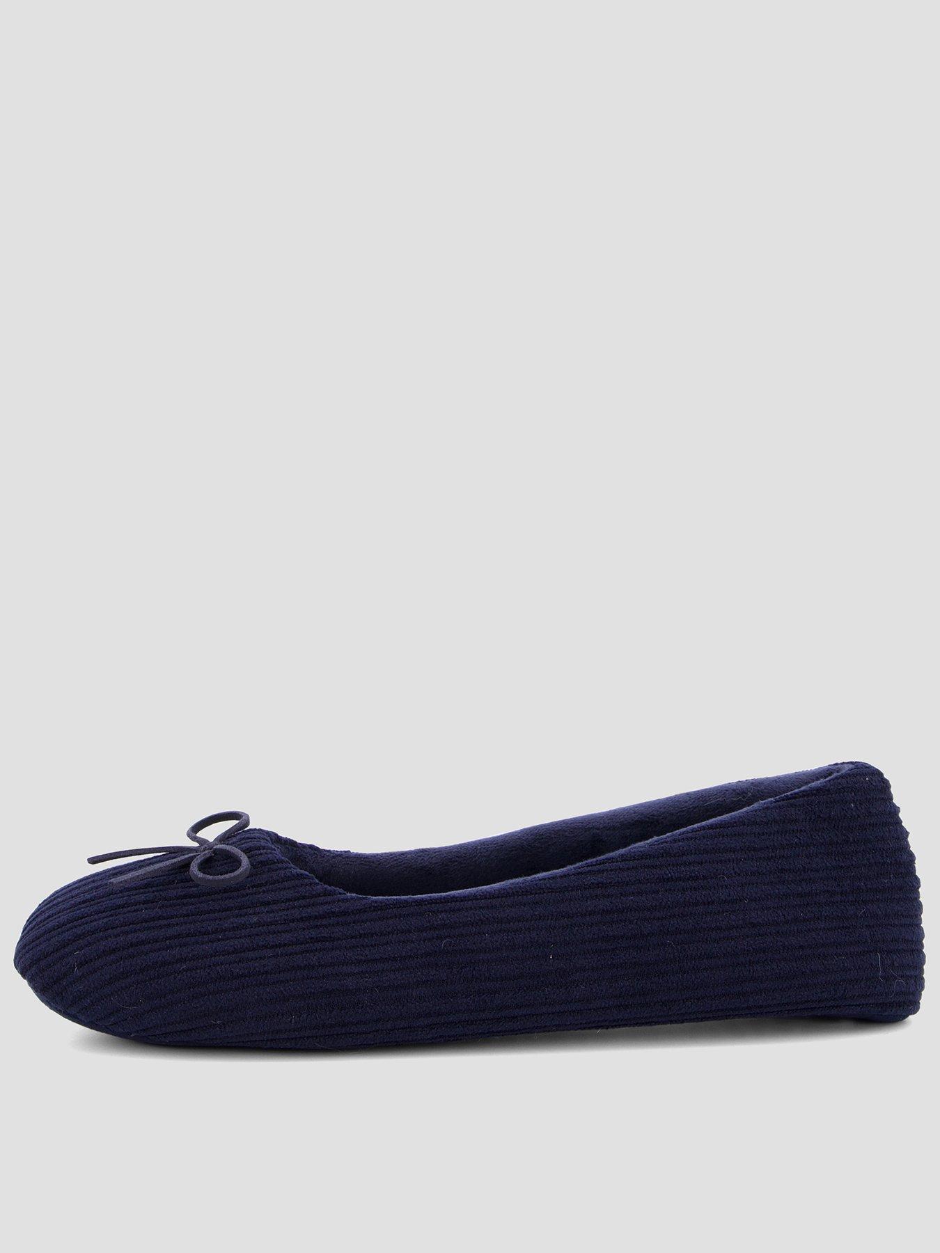 Image 1 of 7 of The Very Collection Ballerina Slipper - Navy
