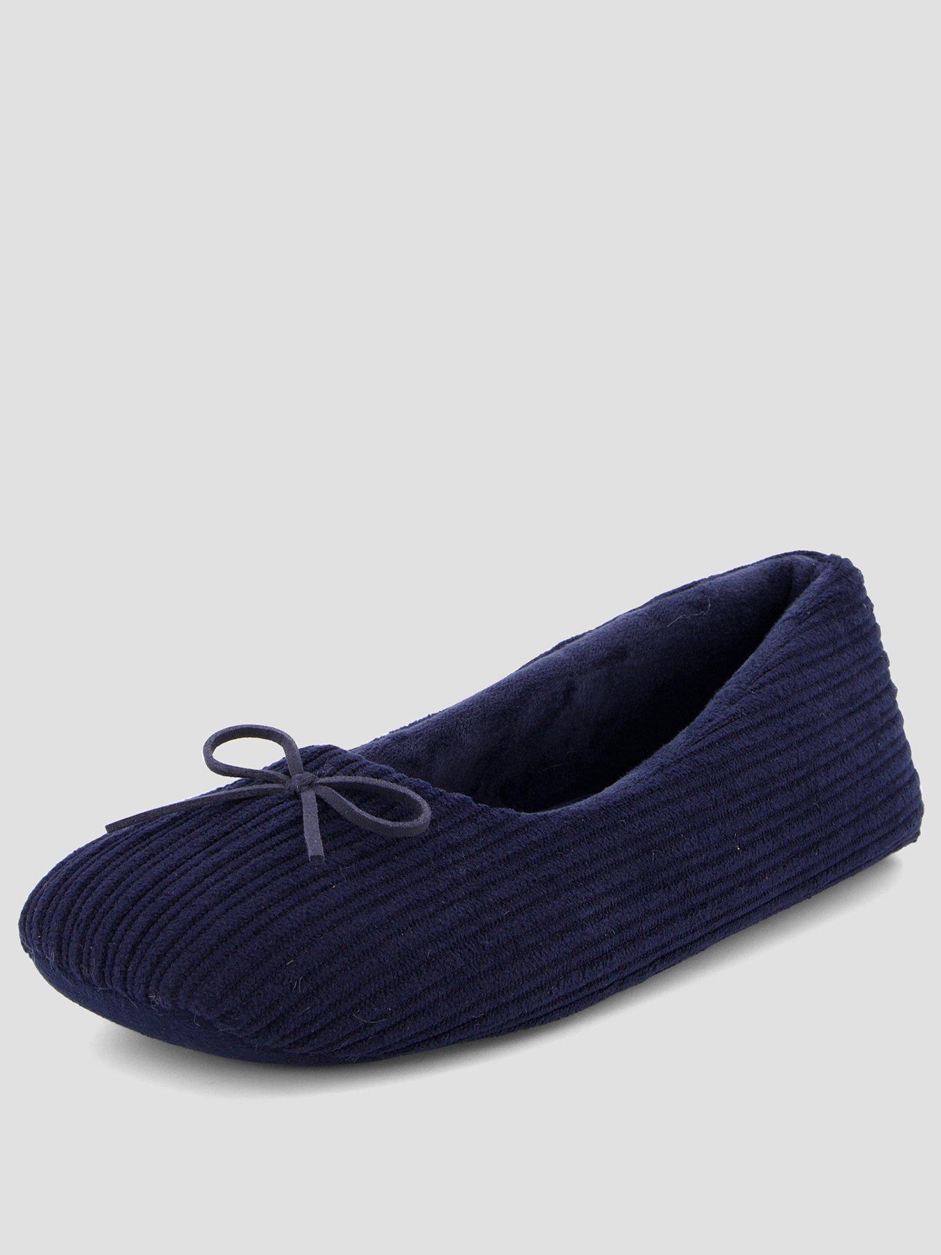 Image 2 of 7 of The Very Collection Ballerina Slipper - Navy