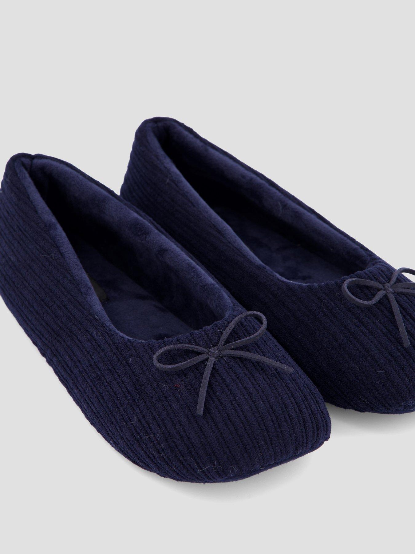 Image 5 of 7 of The Very Collection Ballerina Slipper - Navy