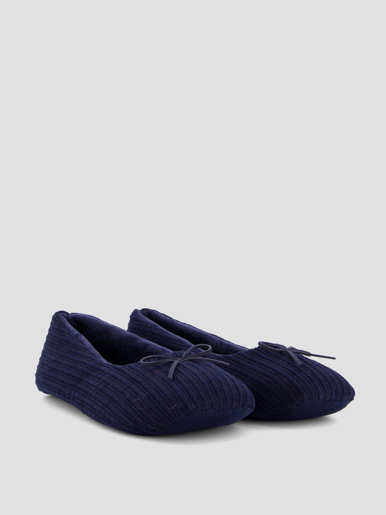 Image 6 of 7 of The Very Collection Ballerina Slipper - Navy