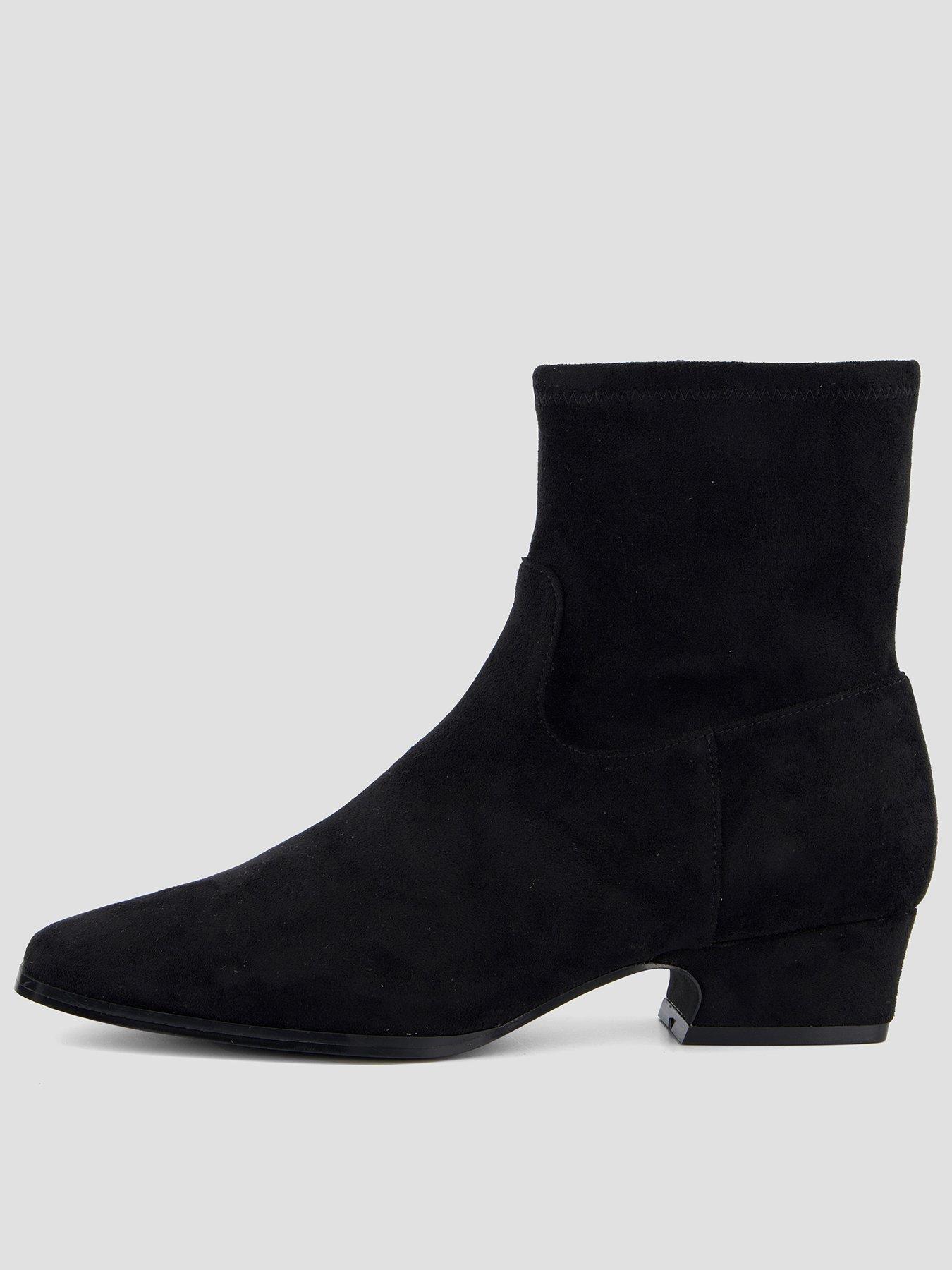 The Very Collection Wide Fit Chisel Toe Sock Ankle Boot