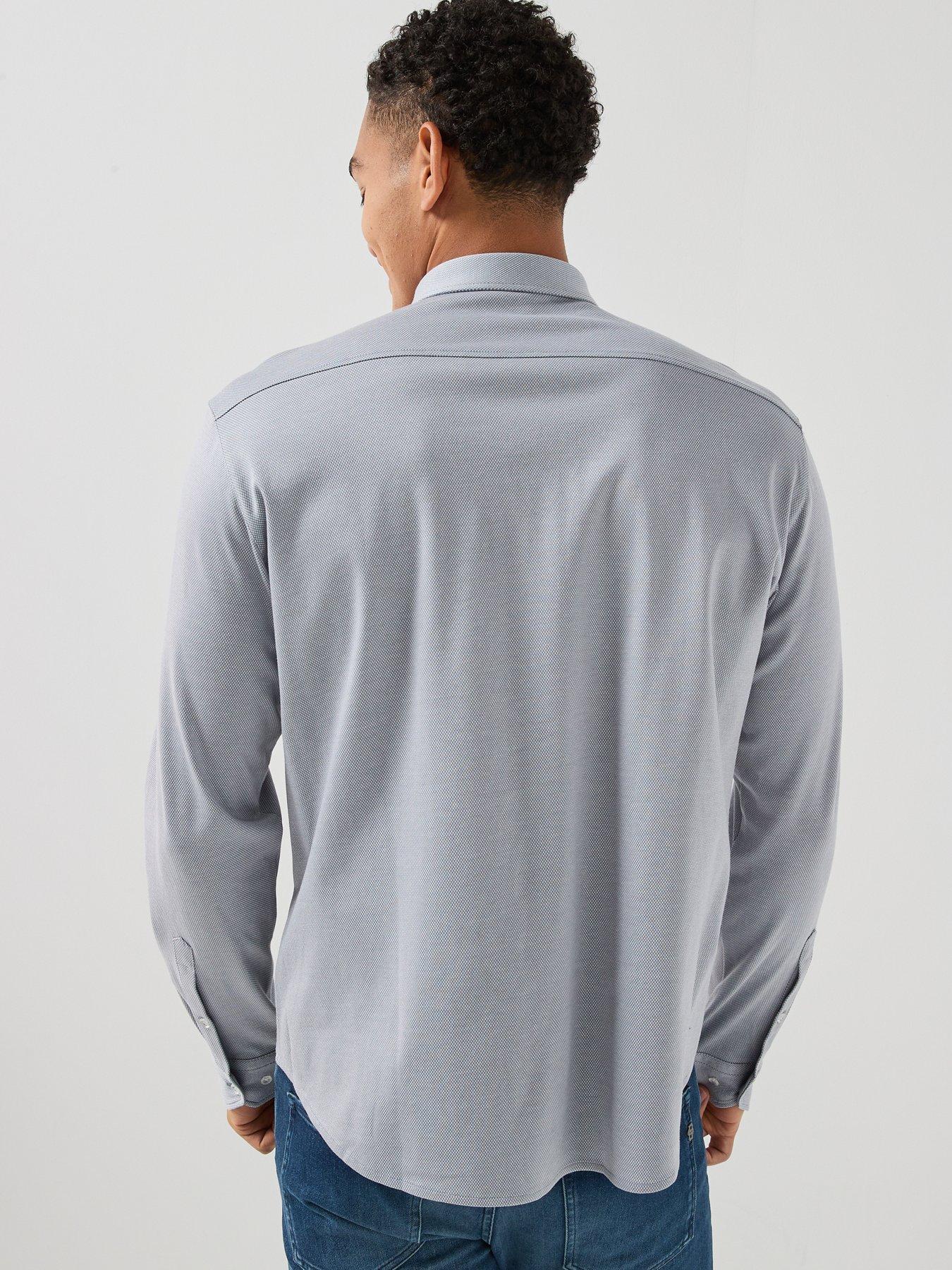 Image 2 of 4 of BOSS St_Motion Long Sleeve Regular Fit Shirt - Grey