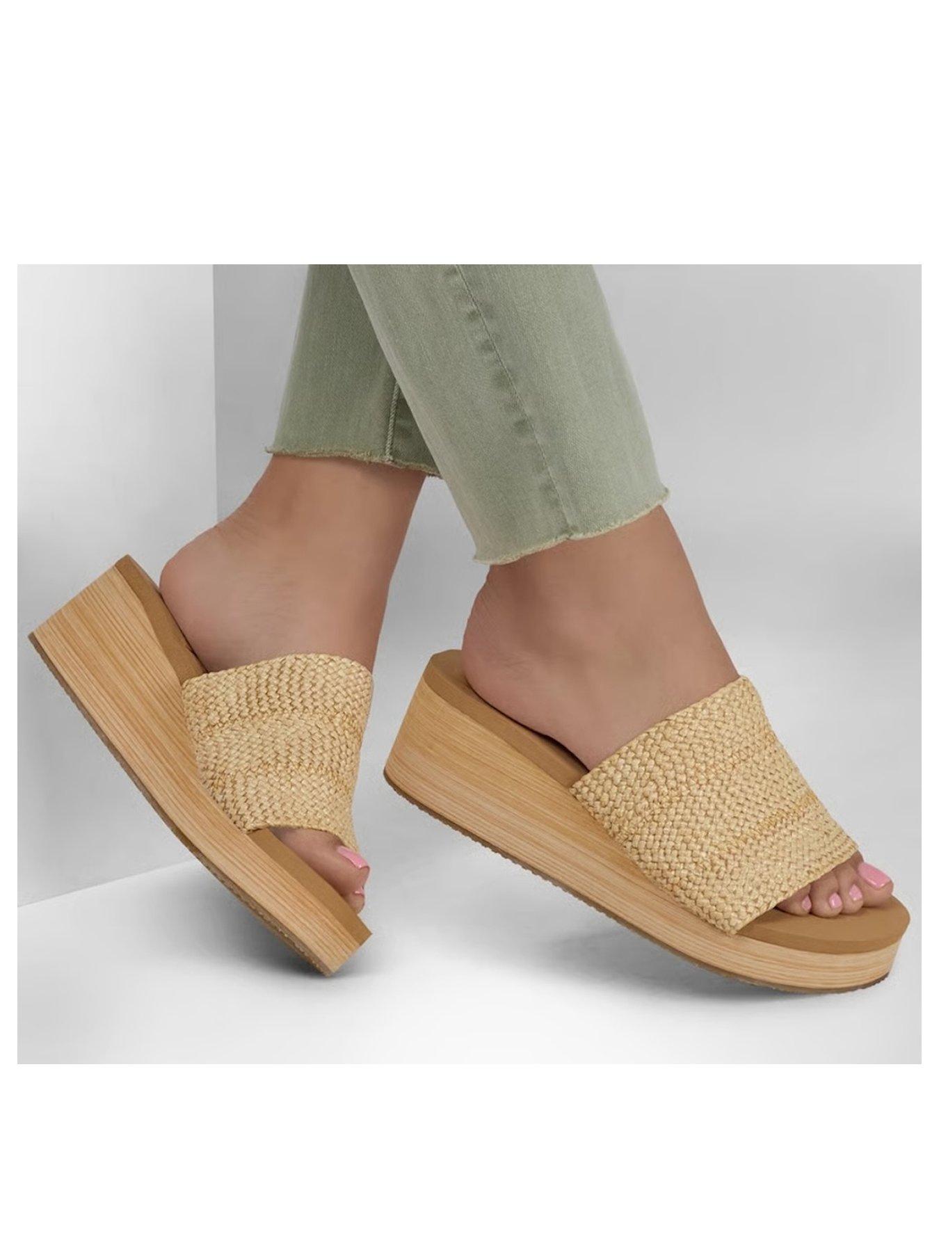 Image 2 of 6 of Skechers Summers Salt Spray Sandals - Beige