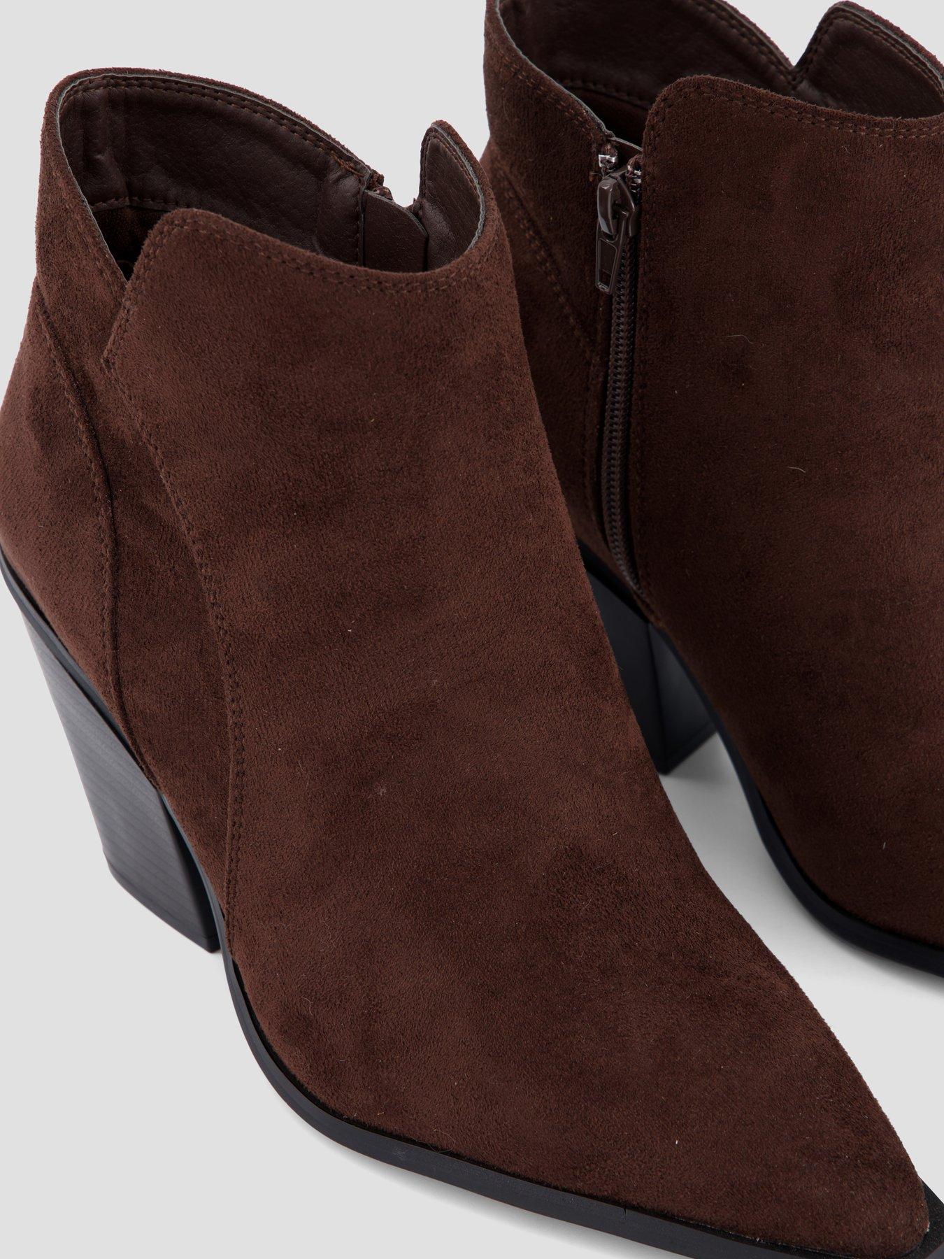 Image 5 of 7 of The Very Collection Extra Wide Fit Western Ankle Boot - Brown