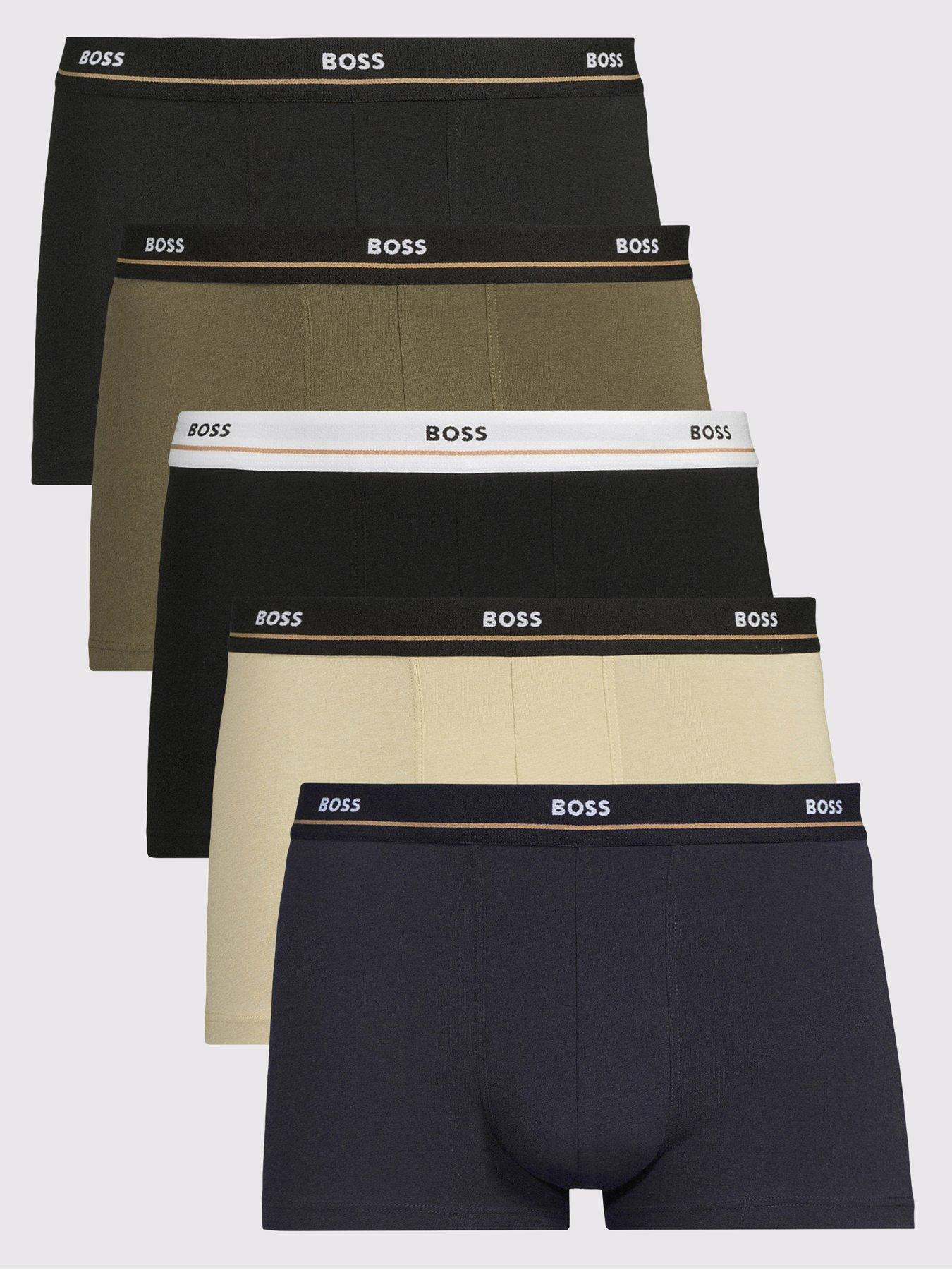 BOSS 5 Pack Essential Waistband Trunks - Assorted