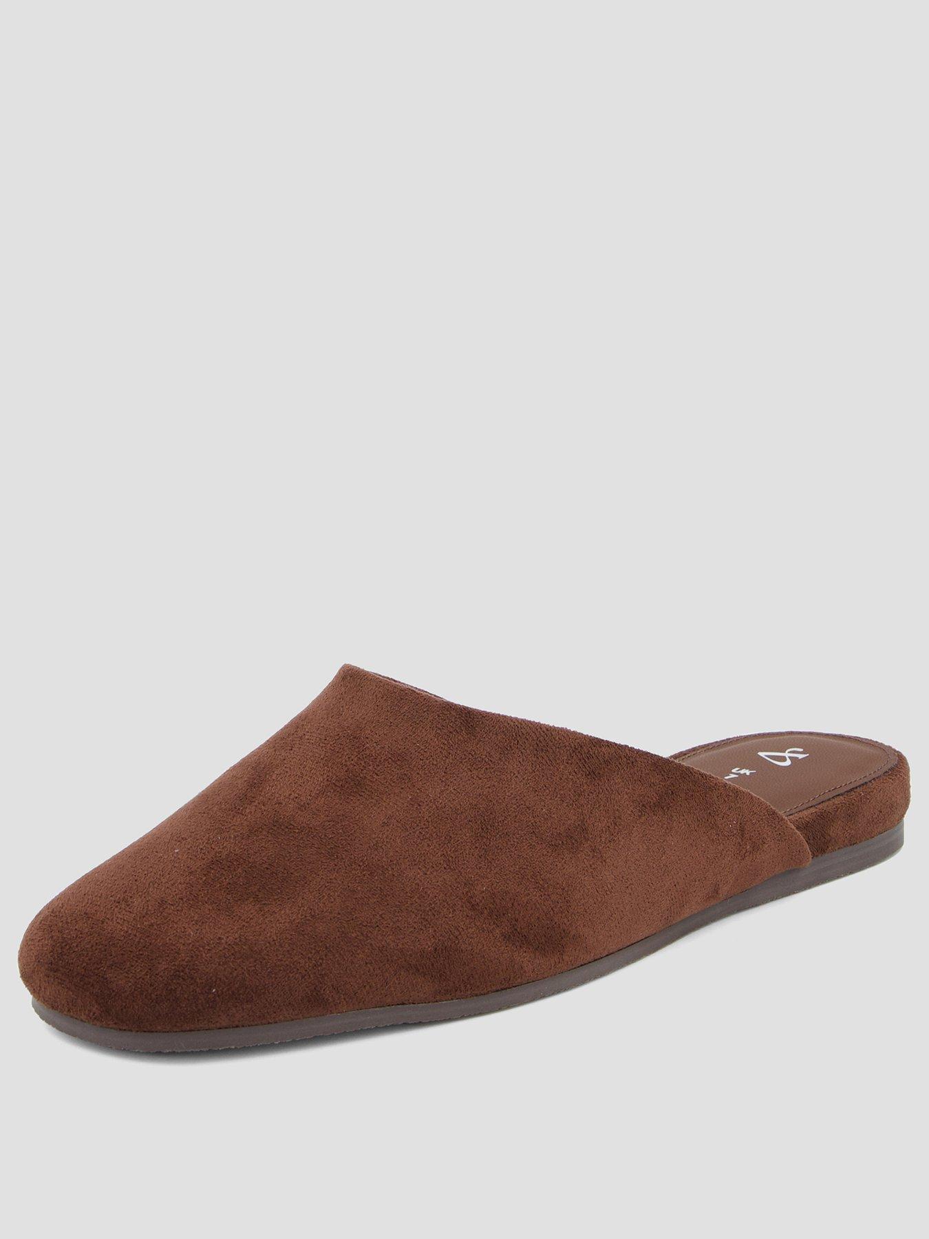 Image 2 of 7 of The Very Collection Womens Wide Fit Mules - Brown
