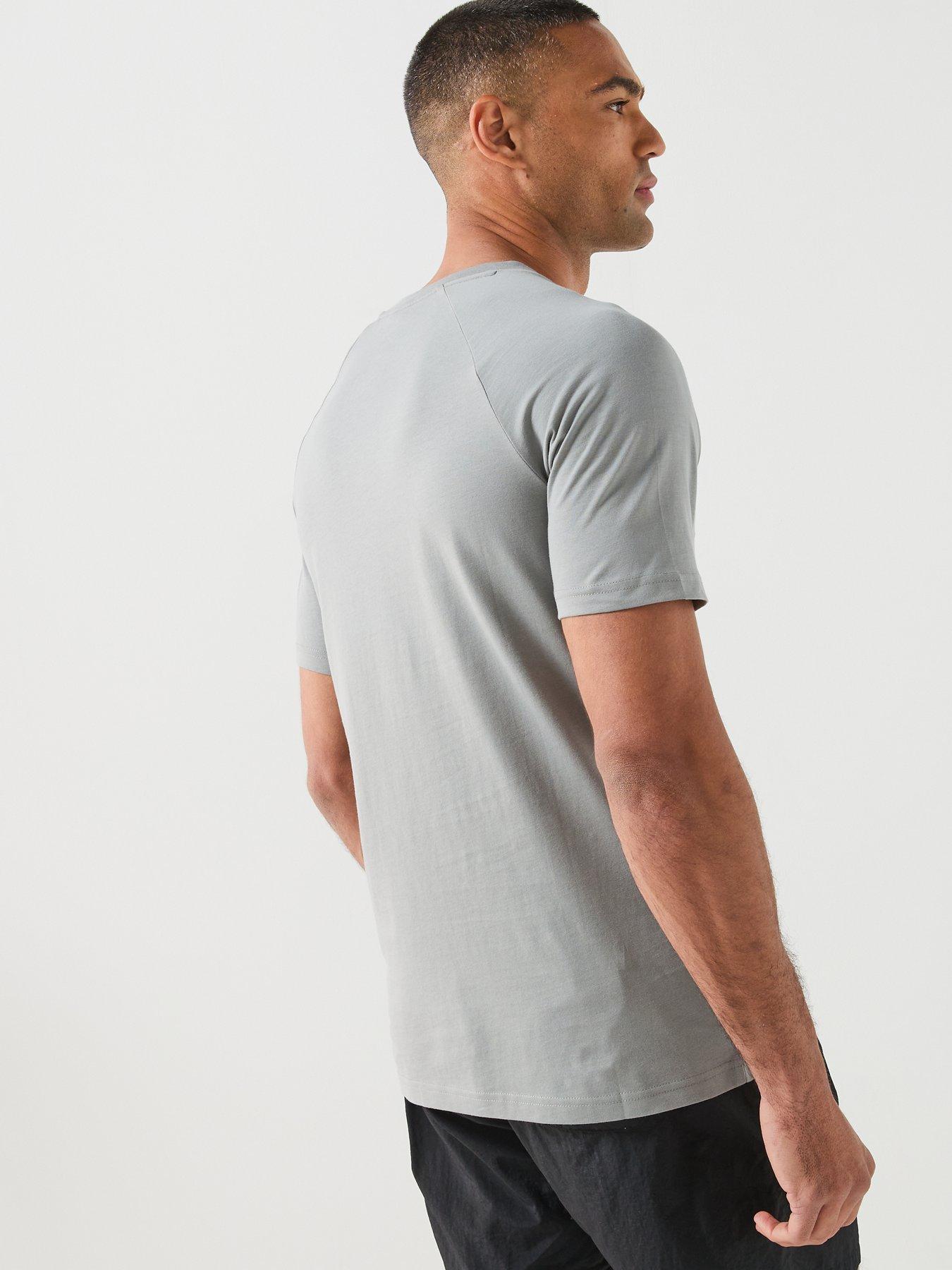 Image 2 of 5 of BOSS Bodywear Slim Fit Stripe T-Shirt - Grey