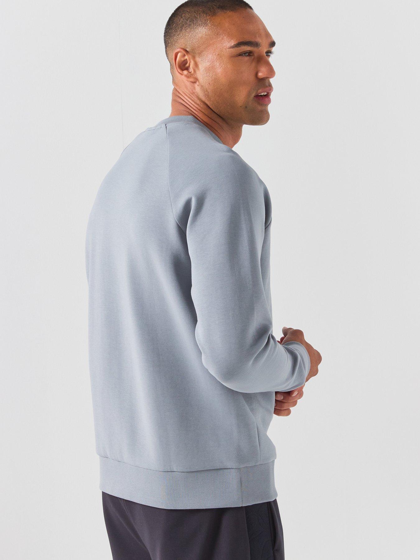 Image 2 of 6 of BOSS Salbo Tonal Logo Crew Sweatshirt - Grey