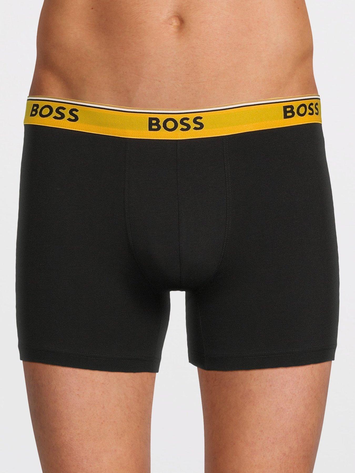 Image 2 of 4 of BOSS 3 Pack Power Boxer Briefs - Black