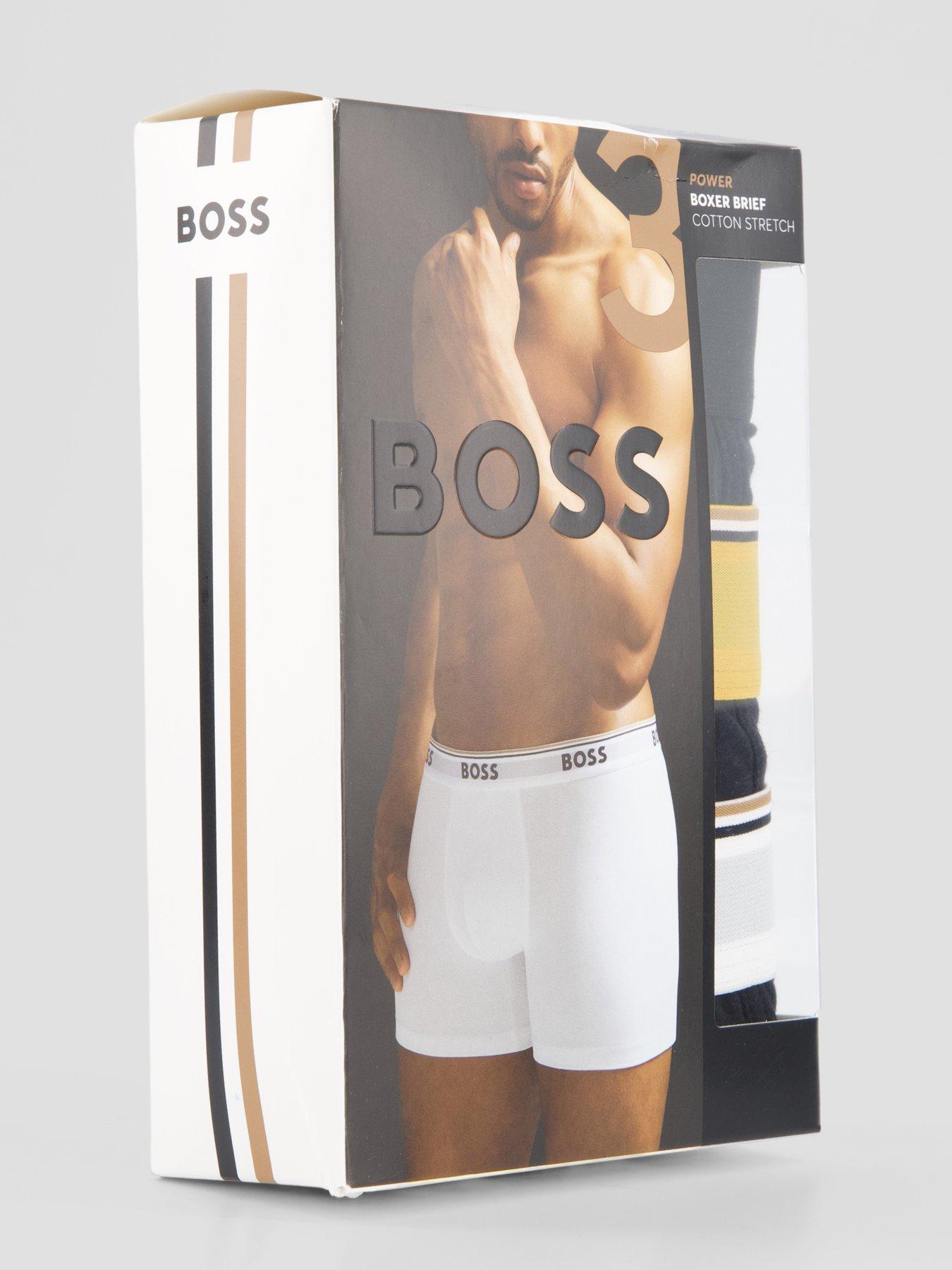 Image 4 of 4 of BOSS 3 Pack Power Boxer Briefs - Black