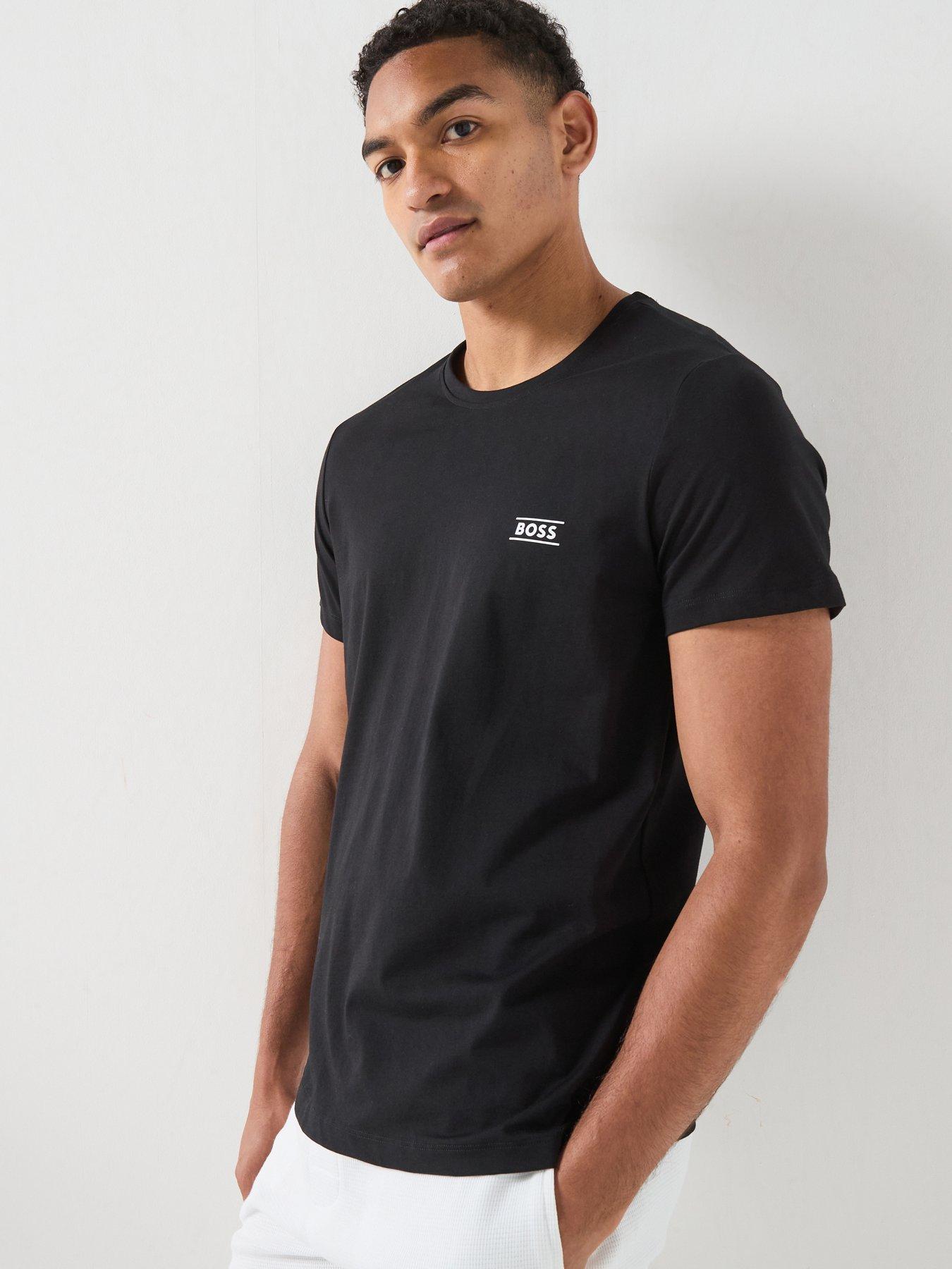 BOSS Bodywear Tn365 Regular Fit Logo Lounge T-Shirt - Black