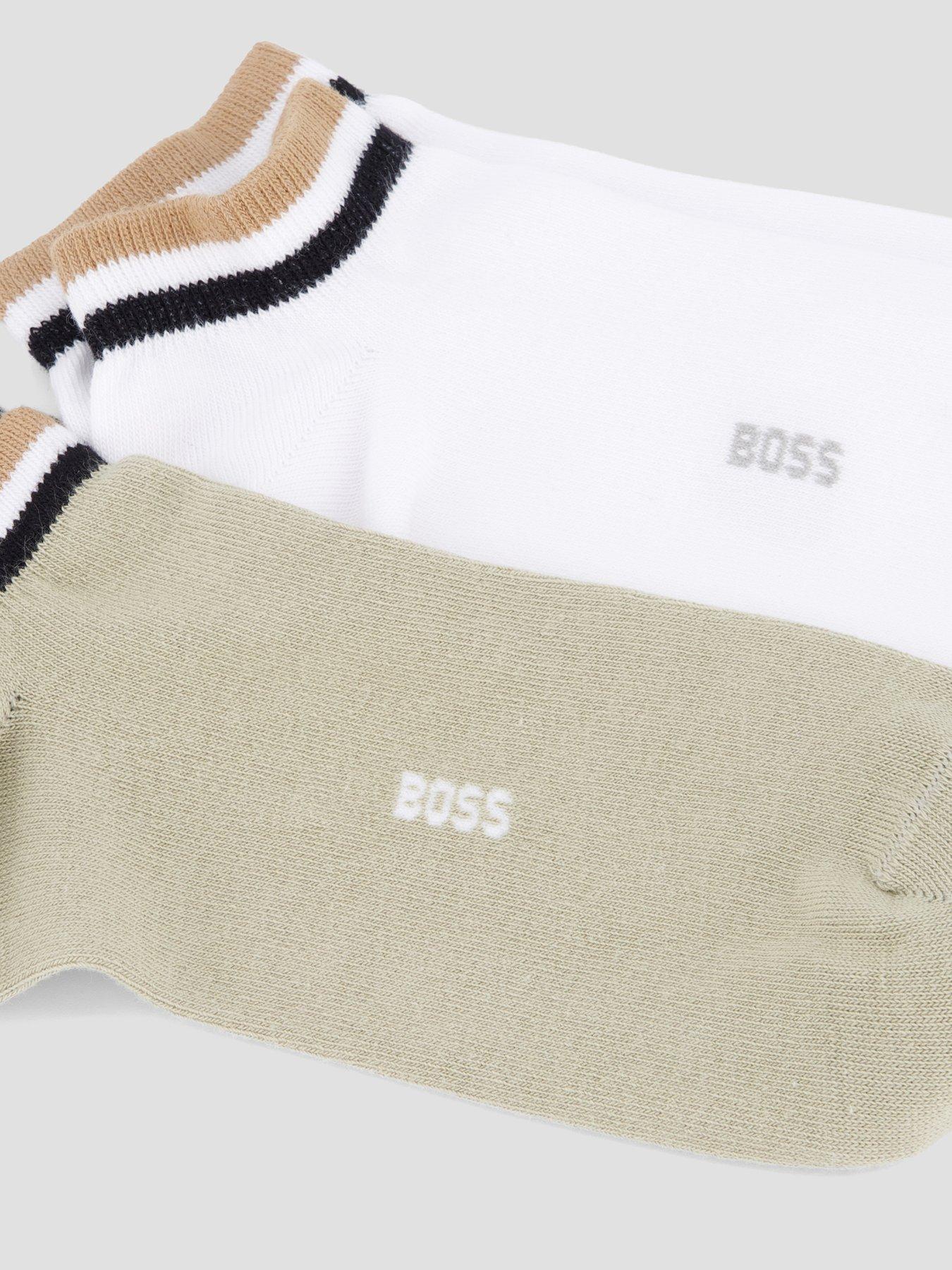 Image 3 of 3 of BOSS Bodywear 2 Pack Global Stripe Trainer Socks - Assorted