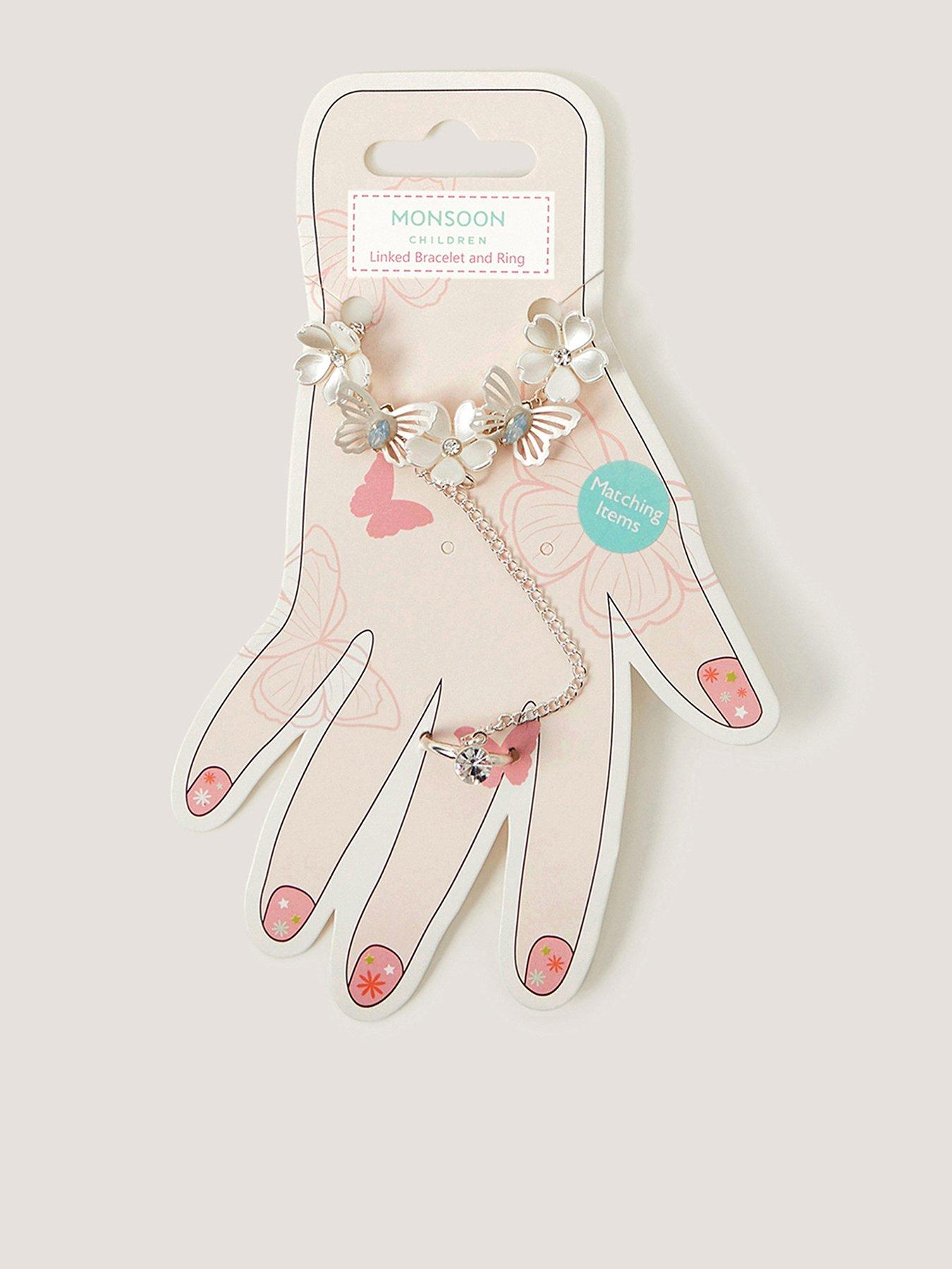 Monsoon Girls Bridesmaid Linked Bracelet Set - Multi