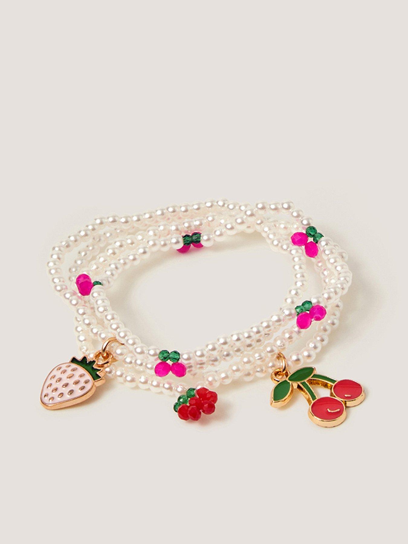 Monsoon Girls 4 Pack Fruit Salad Bracelets - Multi