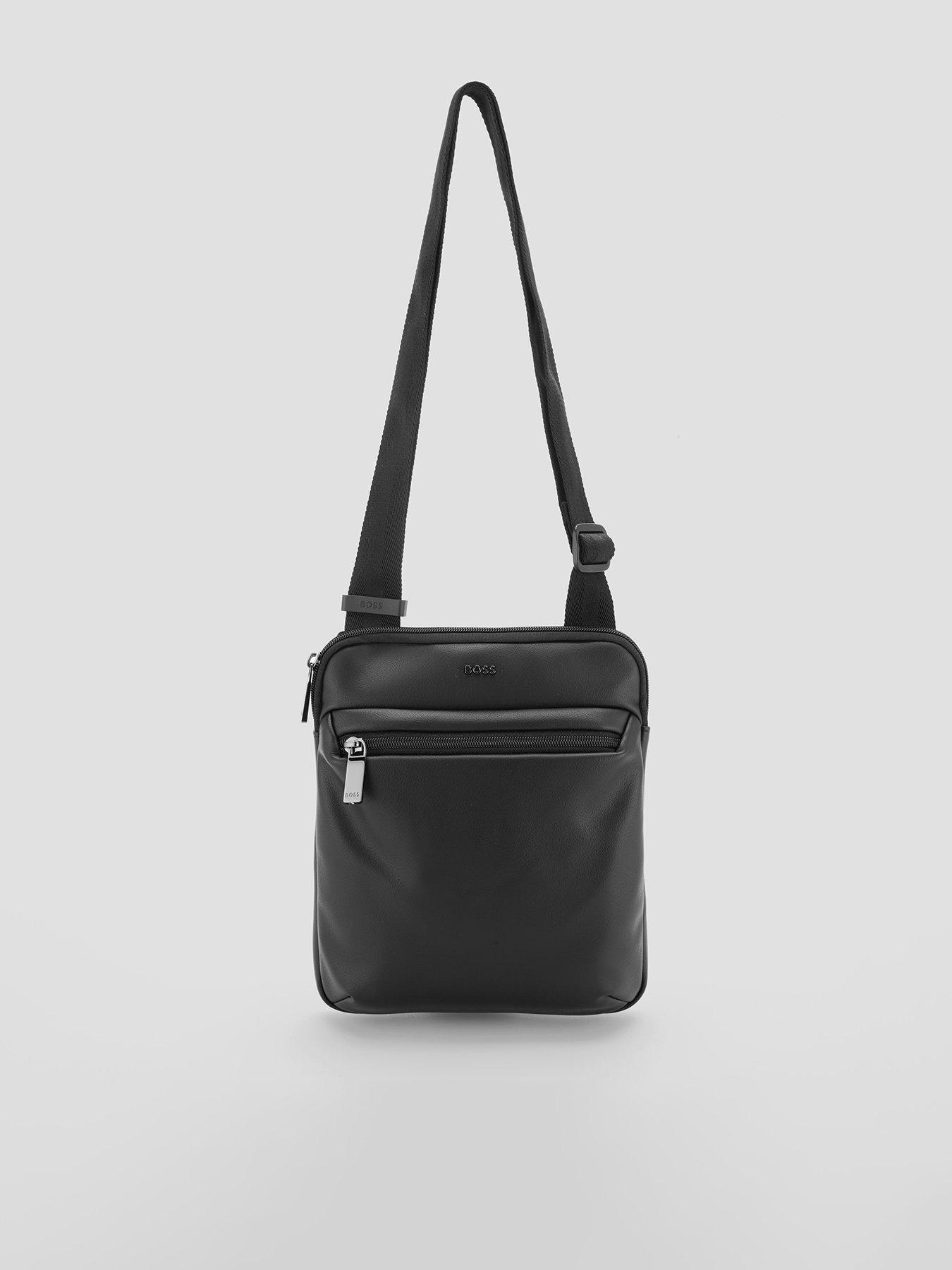 BOSS Jace Envelope Pu Crossbody Bag - Black