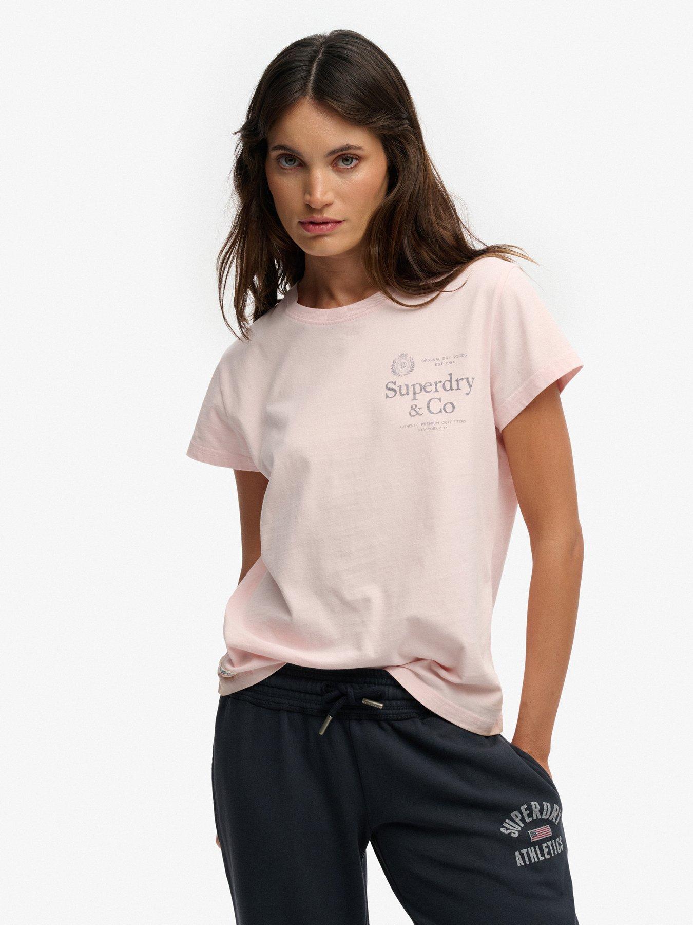 Superdry Luxe Casual Classic T-Shirt - Pink