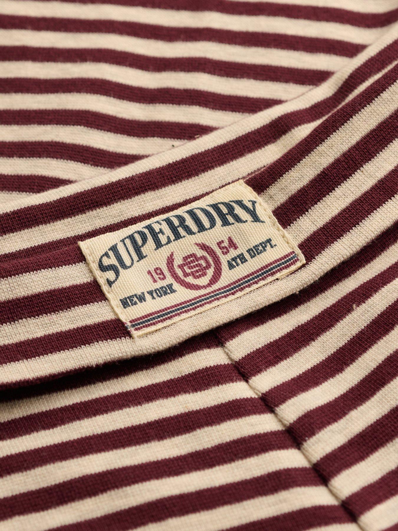 Image 7 of 7 of Superdry Athletic Essentials Stripe Jersey Trousers - Red