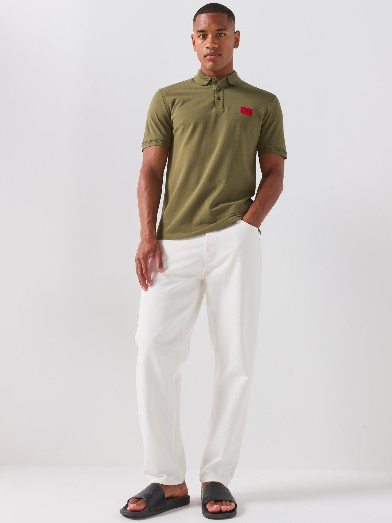 Image 4 of 6 of HUGO 838 Loose Fit Jeans - Off White