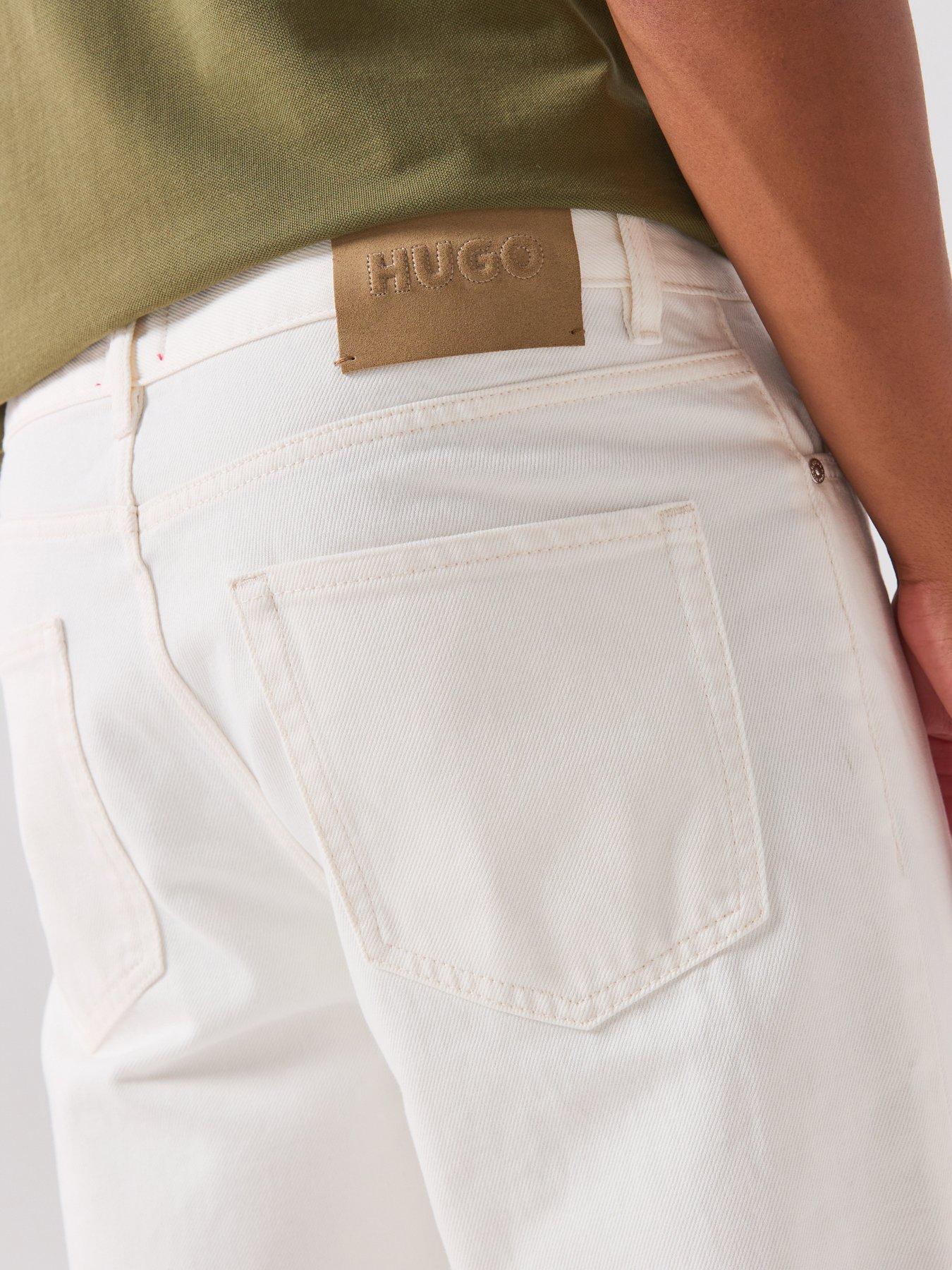 Image 6 of 6 of HUGO 838 Loose Fit Jeans - Off White
