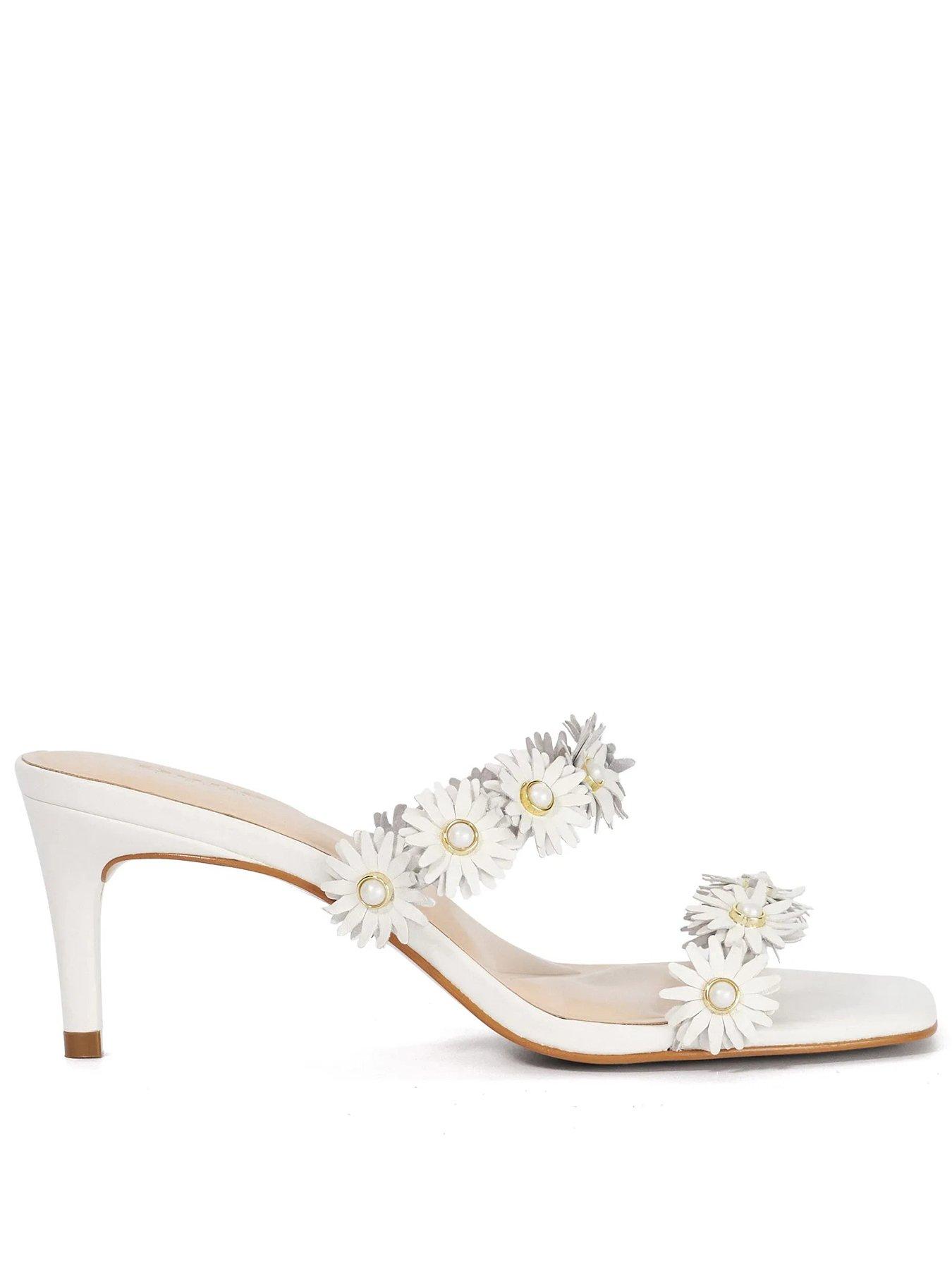 Dune London Maltas Dressy Sandals - White